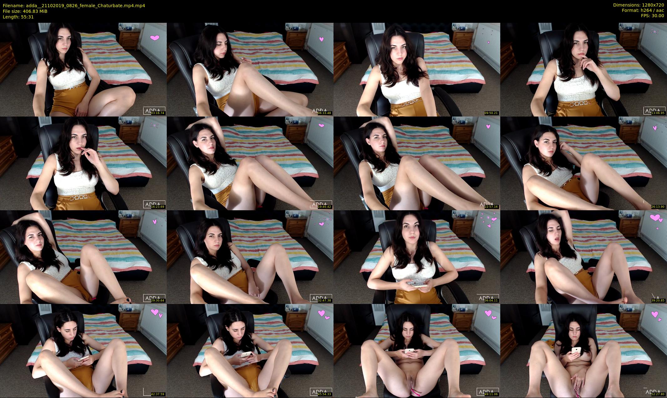 adda_ — 56 minute Chaturbate female cam show recording, 720p, Oct 21, 2019