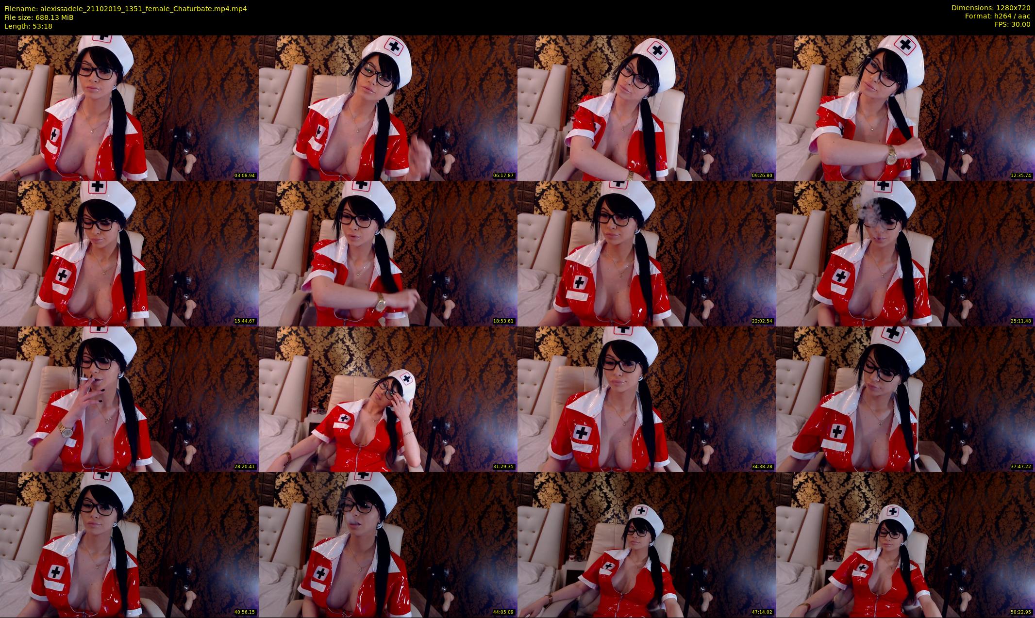 alexissadele — 54 minute Chaturbate female cam show recording, 720p, Oct 21, 2019