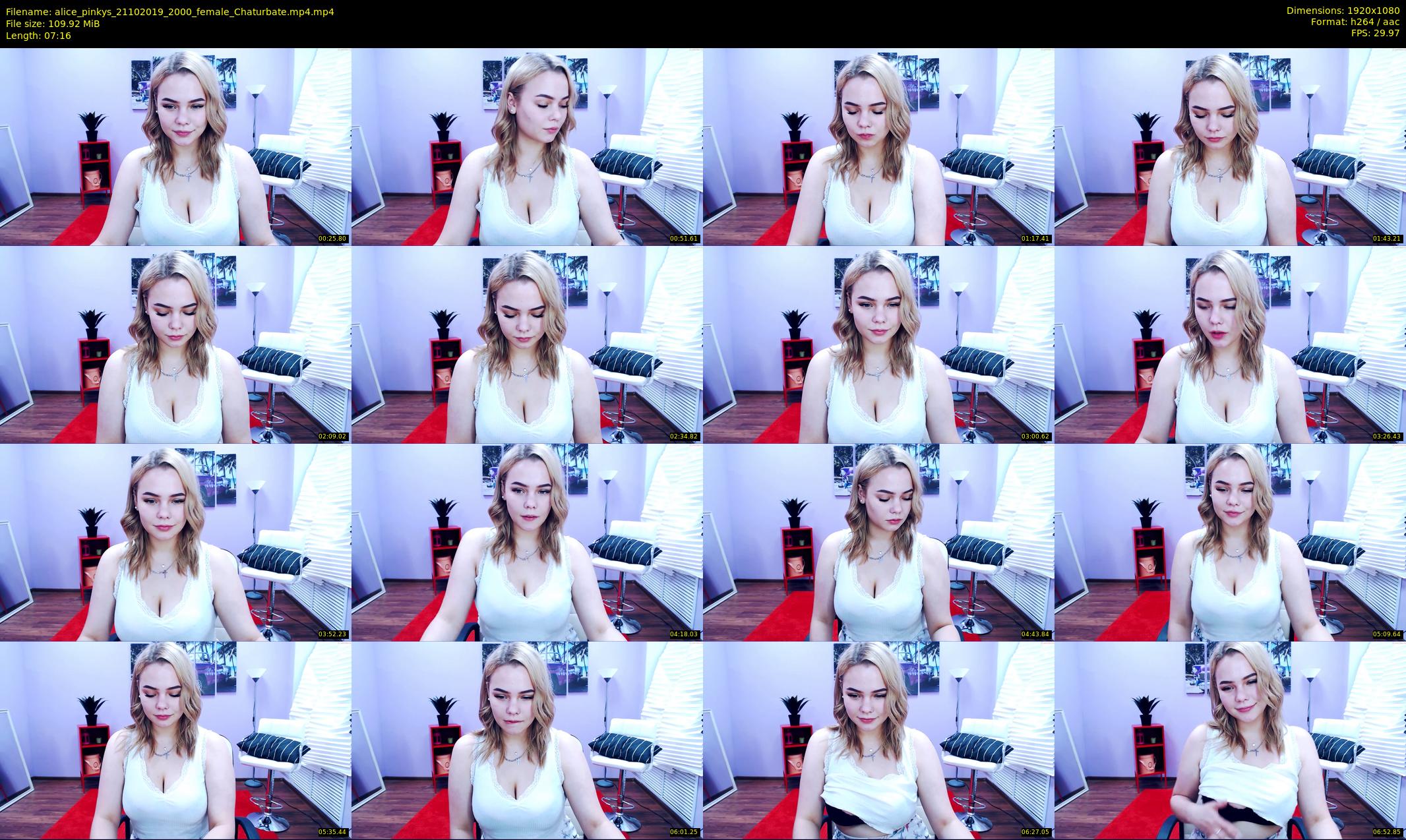 alice_pinkys — 8 minute Chaturbate female cam show recording, 1080p, Oct 21, 2019