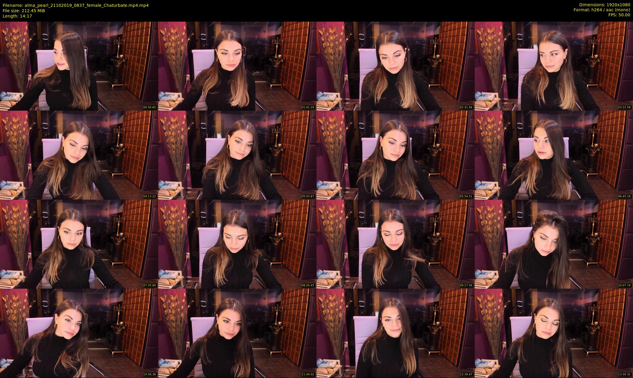 alma_pearl — 15 minute Chaturbate female cam show recording, 1080p, Oct 21, 2019
