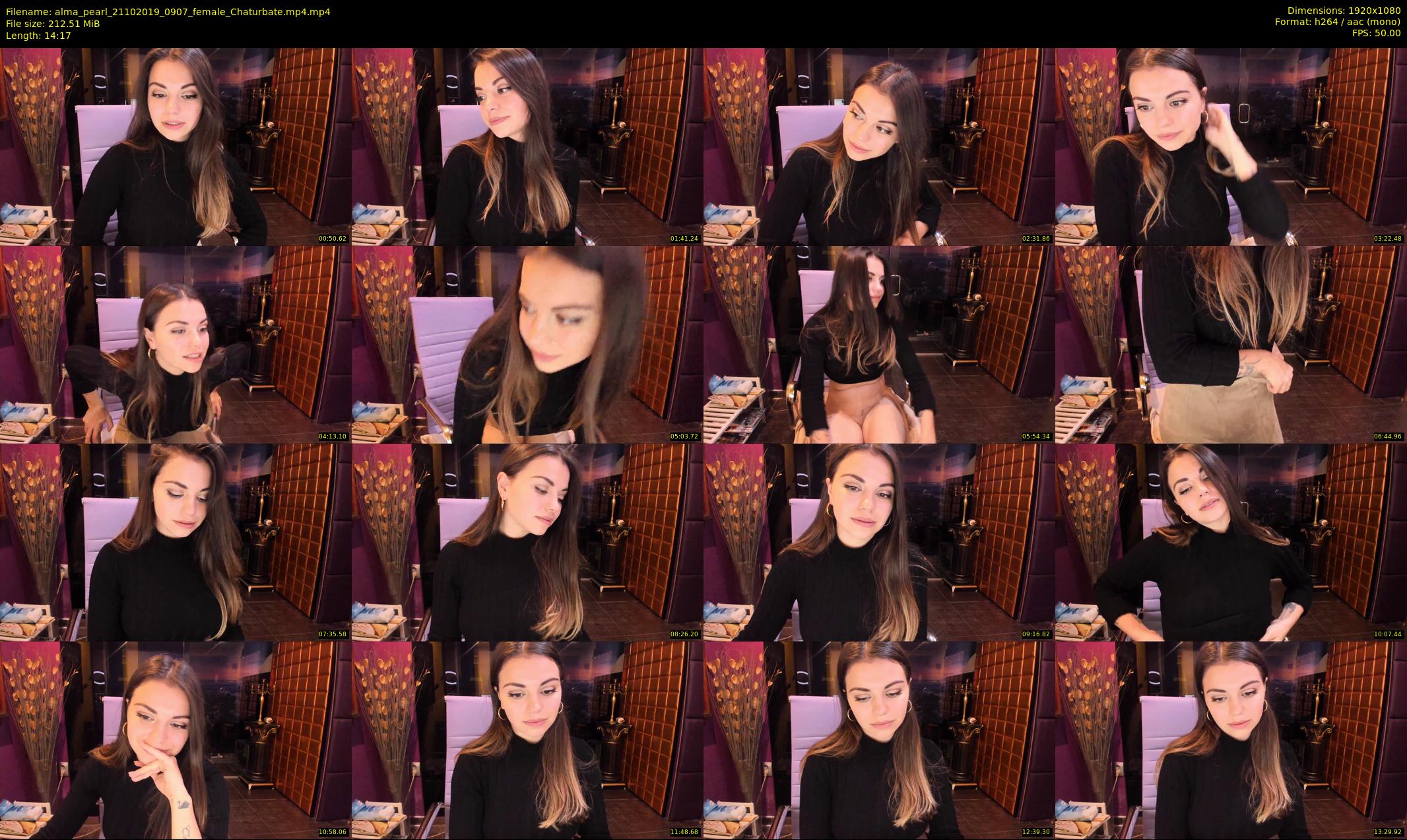alma_pearl — 15 minute Chaturbate female cam show recording, 1080p, Oct 21, 2019