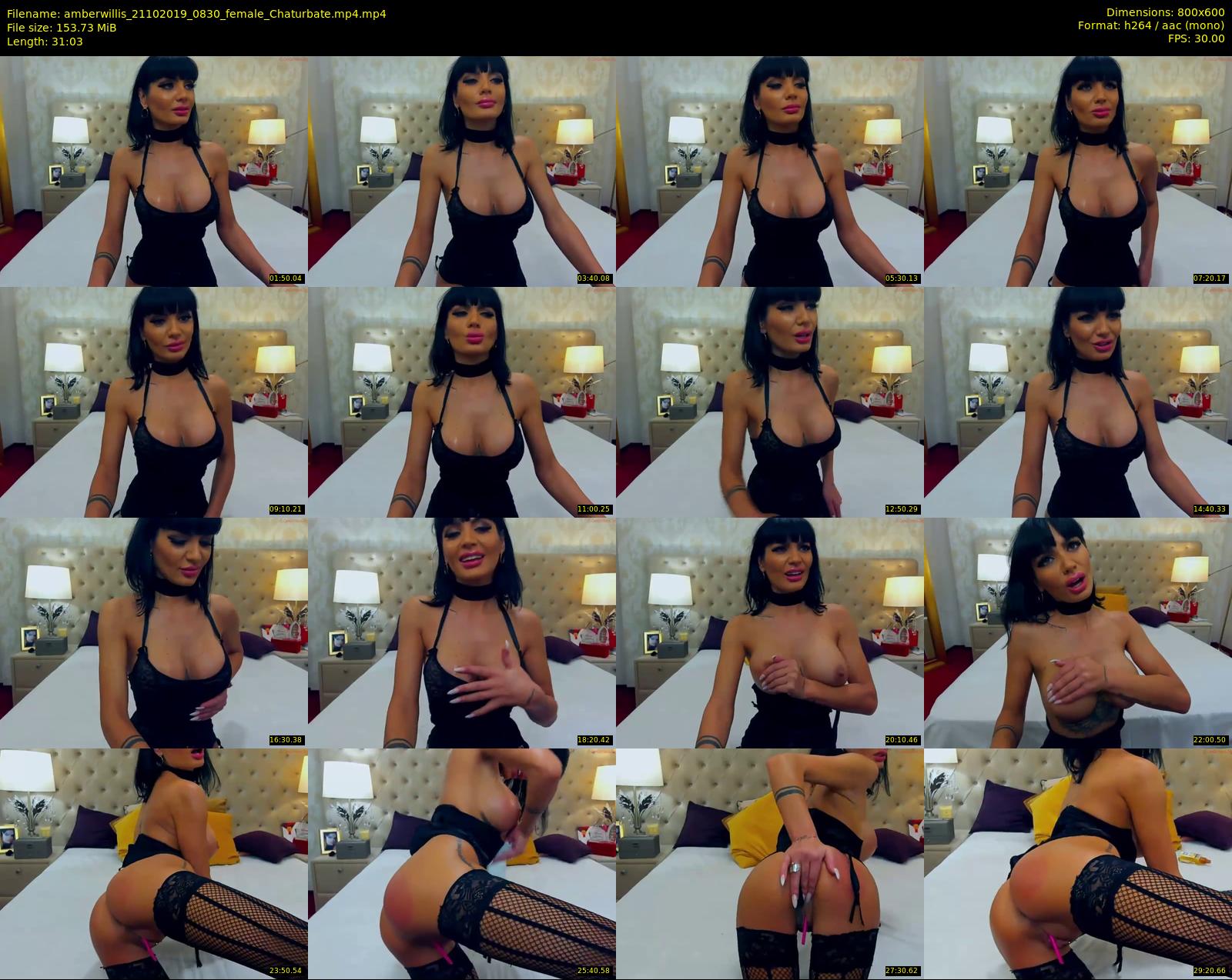 amberwillis — 32 minute Chaturbate female cam show recording, 480p, Oct 21, 2019