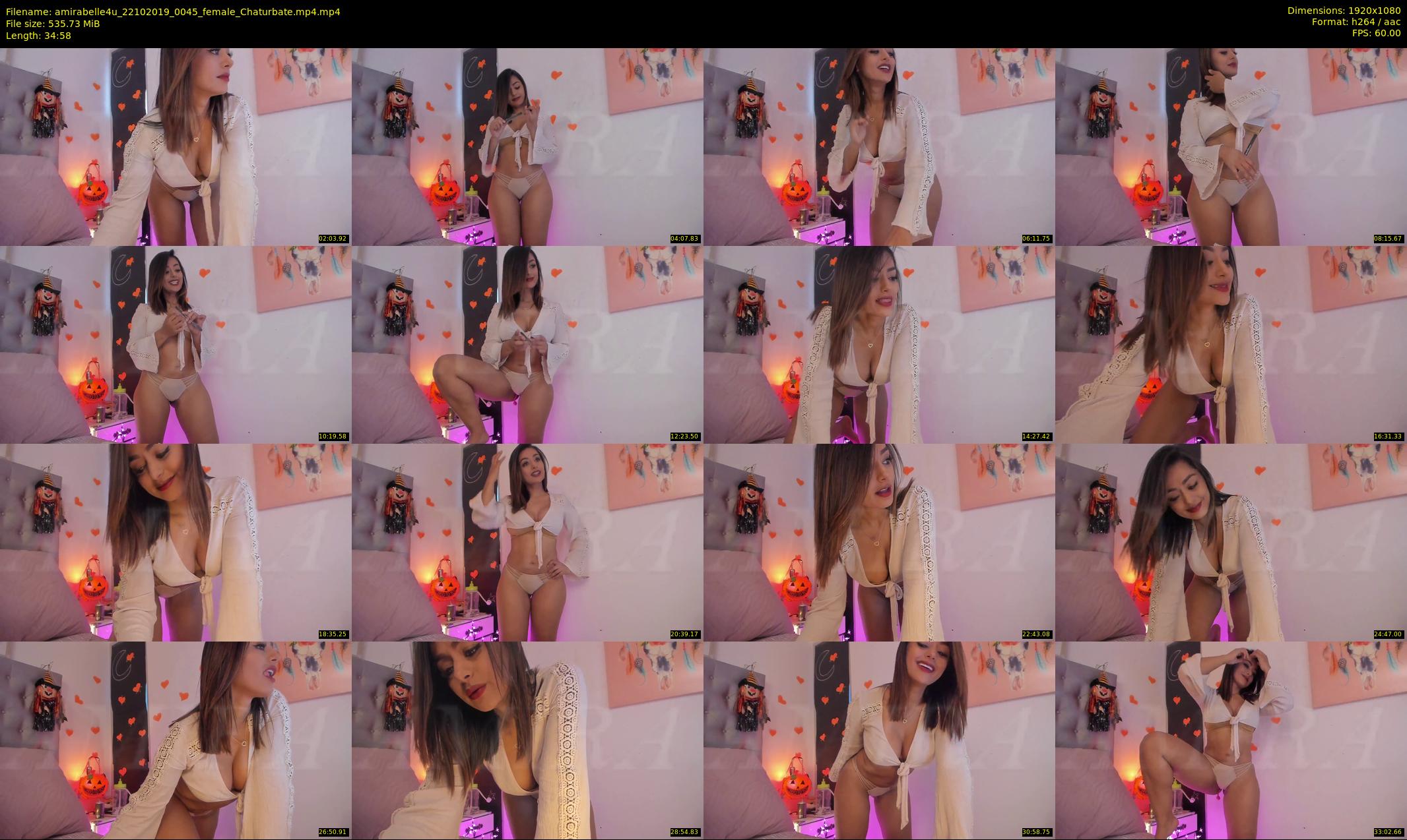 amirabelle4u — 35 minute Chaturbate female cam show recording, 1080p, Oct 22, 2019