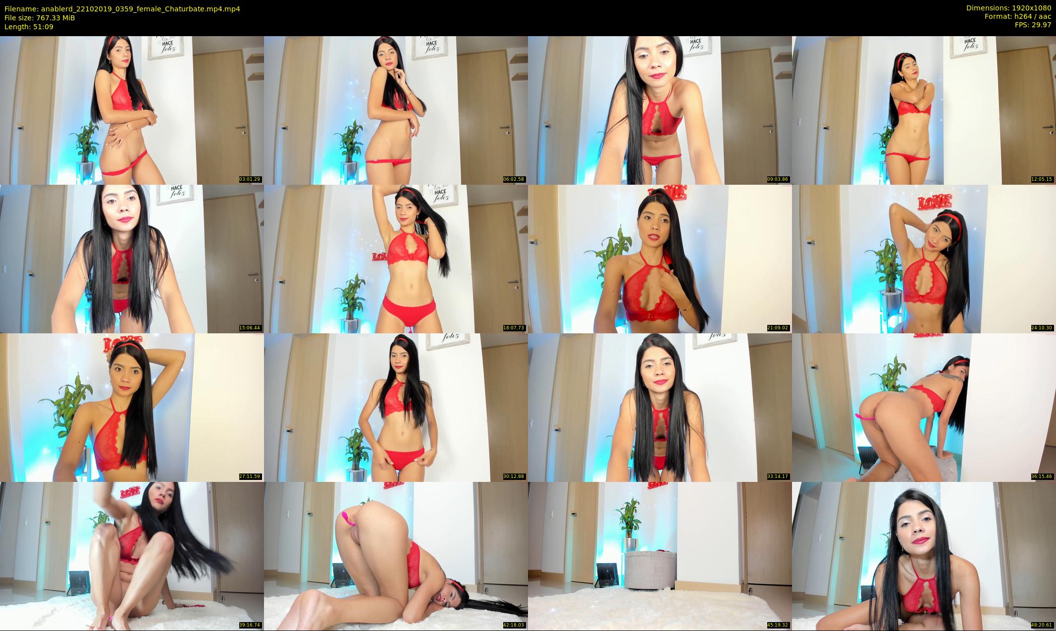 anablerd — 52 minute Chaturbate female cam show recording, 1080p, Oct 22, 2019