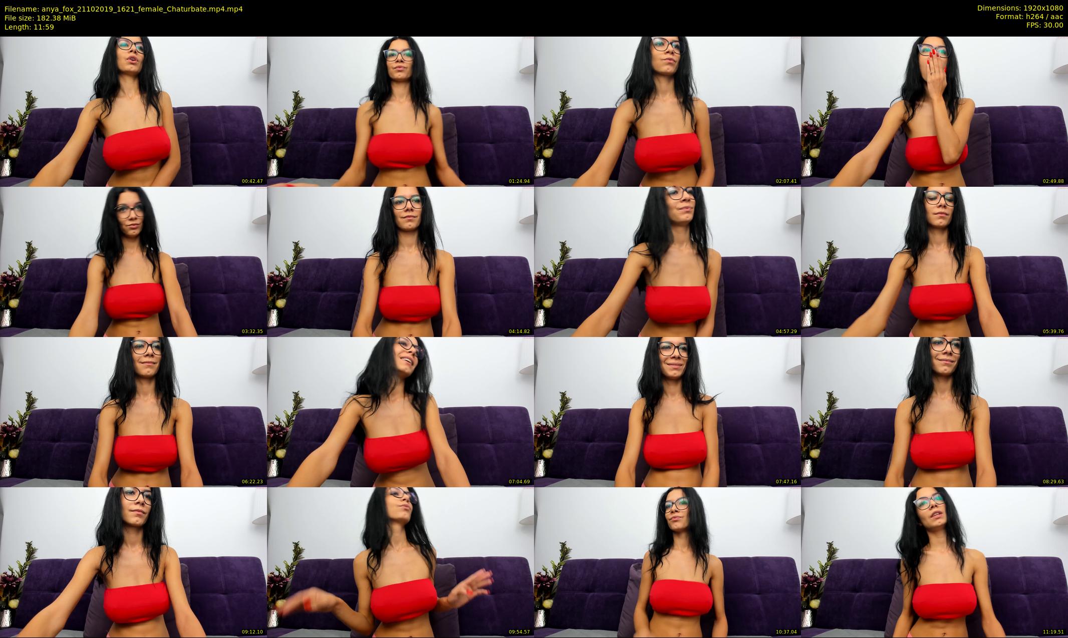 anya_fox — 12 minute Chaturbate female cam show recording, 1080p, Oct 21, 2019