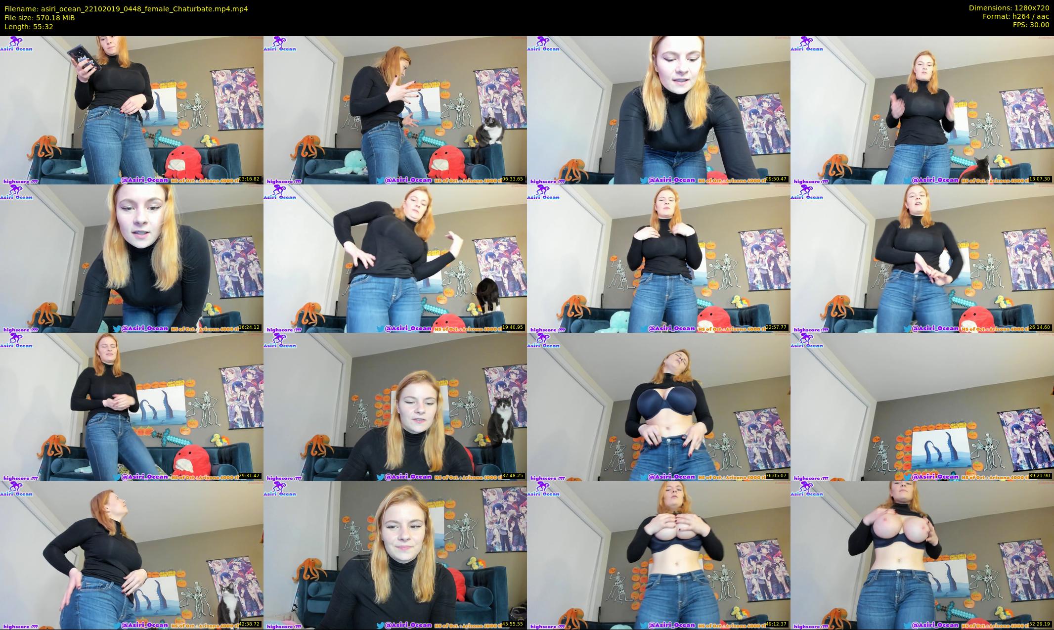 asiri_ocean — 56 minute Chaturbate female cam show recording, 720p, Oct 22, 2019