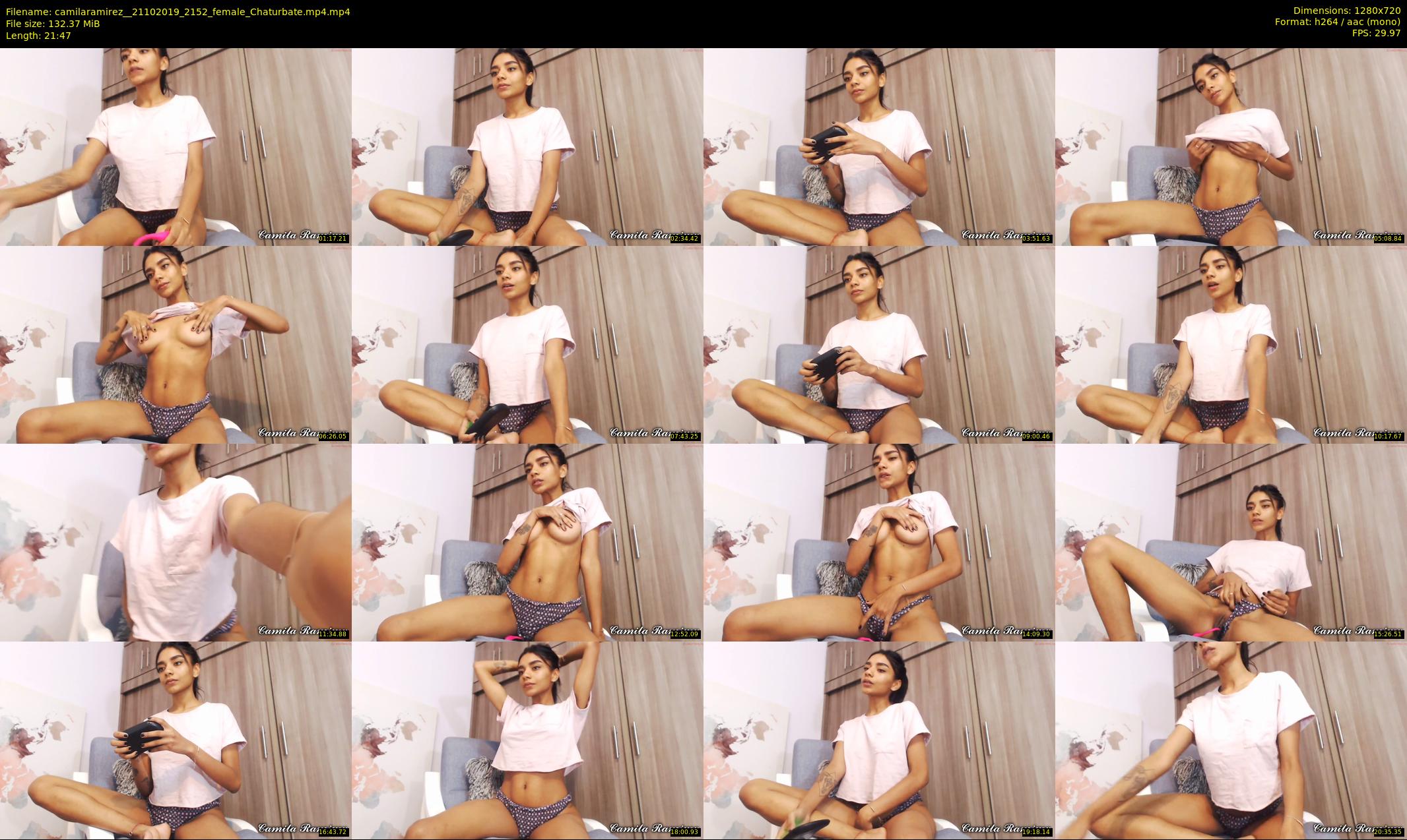 camilaramirez_ — 22 minute Chaturbate female cam show recording, 720p, Oct 21, 2019
