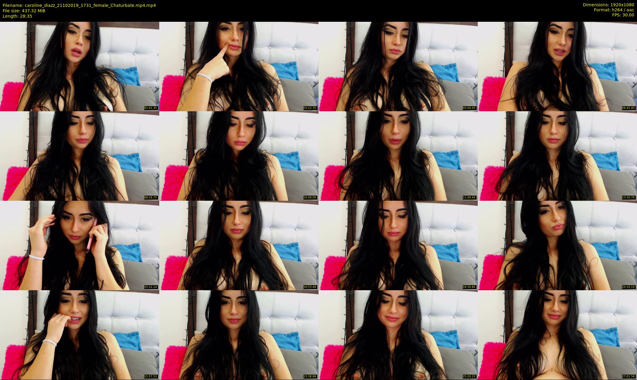 caroline_diazz — 29 minute Chaturbate female cam show recording, 1080p, Oct 21, 2019