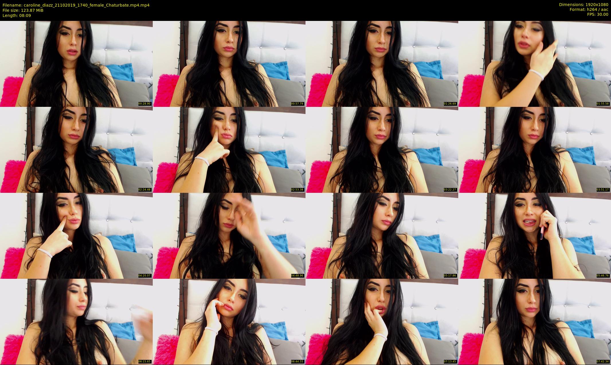 caroline_diazz — 9 minute Chaturbate female cam show recording, 1080p, Oct 21, 2019