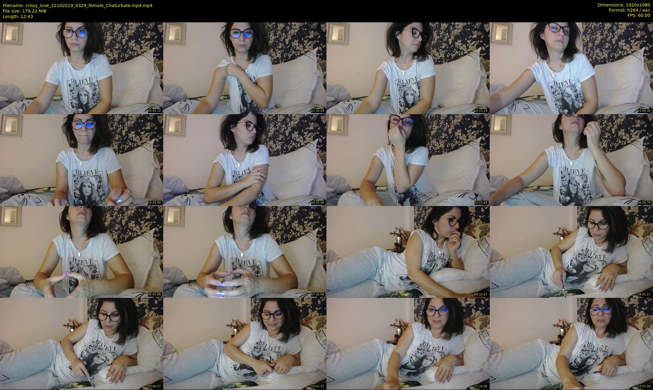 crissy_love — 13 minute Chaturbate female cam show recording, 1080p, Oct 22, 2019
