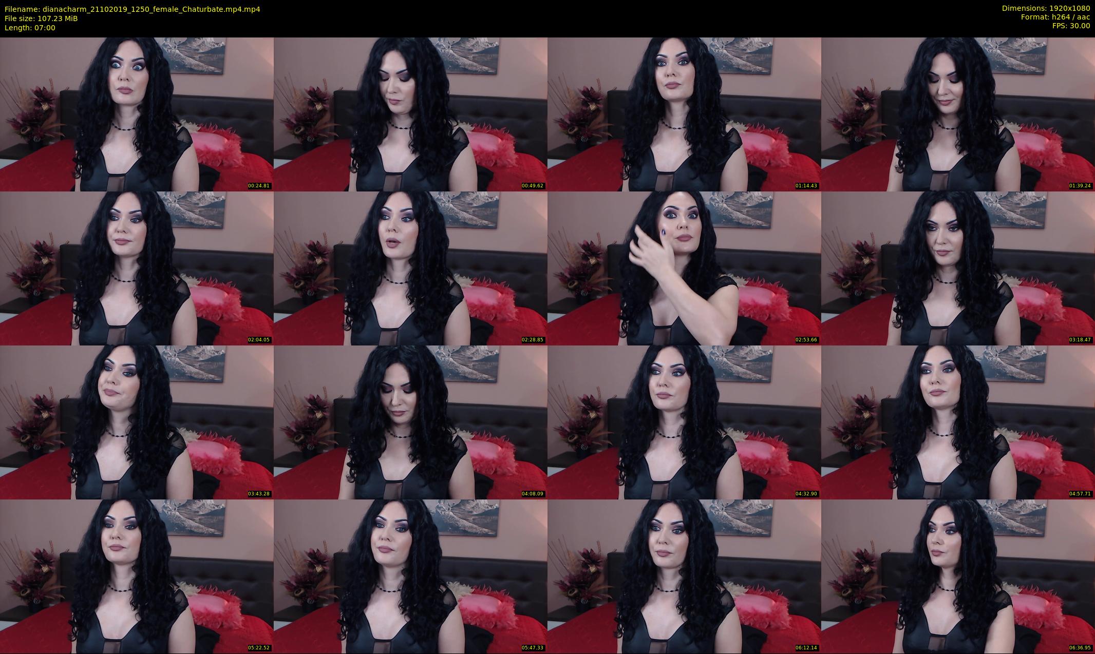 dianacharm — 7 minute Chaturbate female cam show recording, 1080p, Oct 21, 2019
