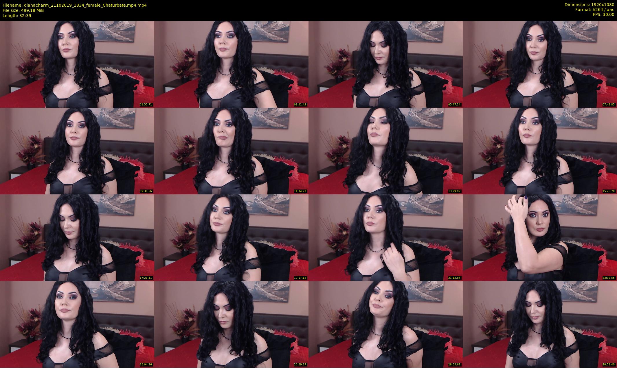 dianacharm — 33 minute Chaturbate female cam show recording, 1080p, Oct 21, 2019