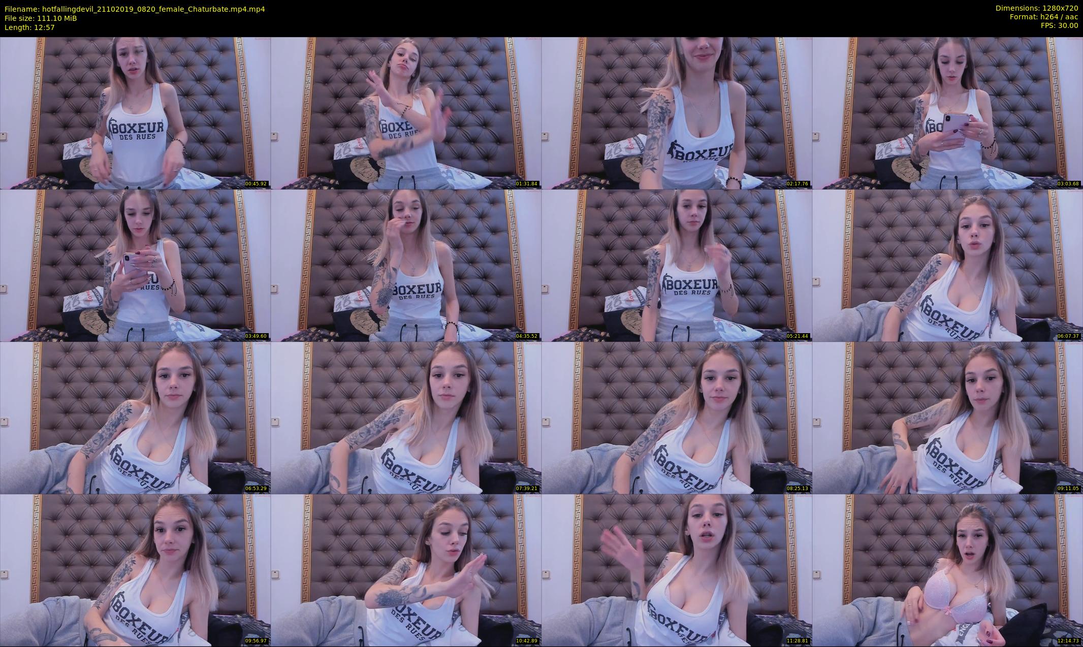 hotfallingdevil — 13 minute Chaturbate female cam show recording, 720p, Oct 21, 2019