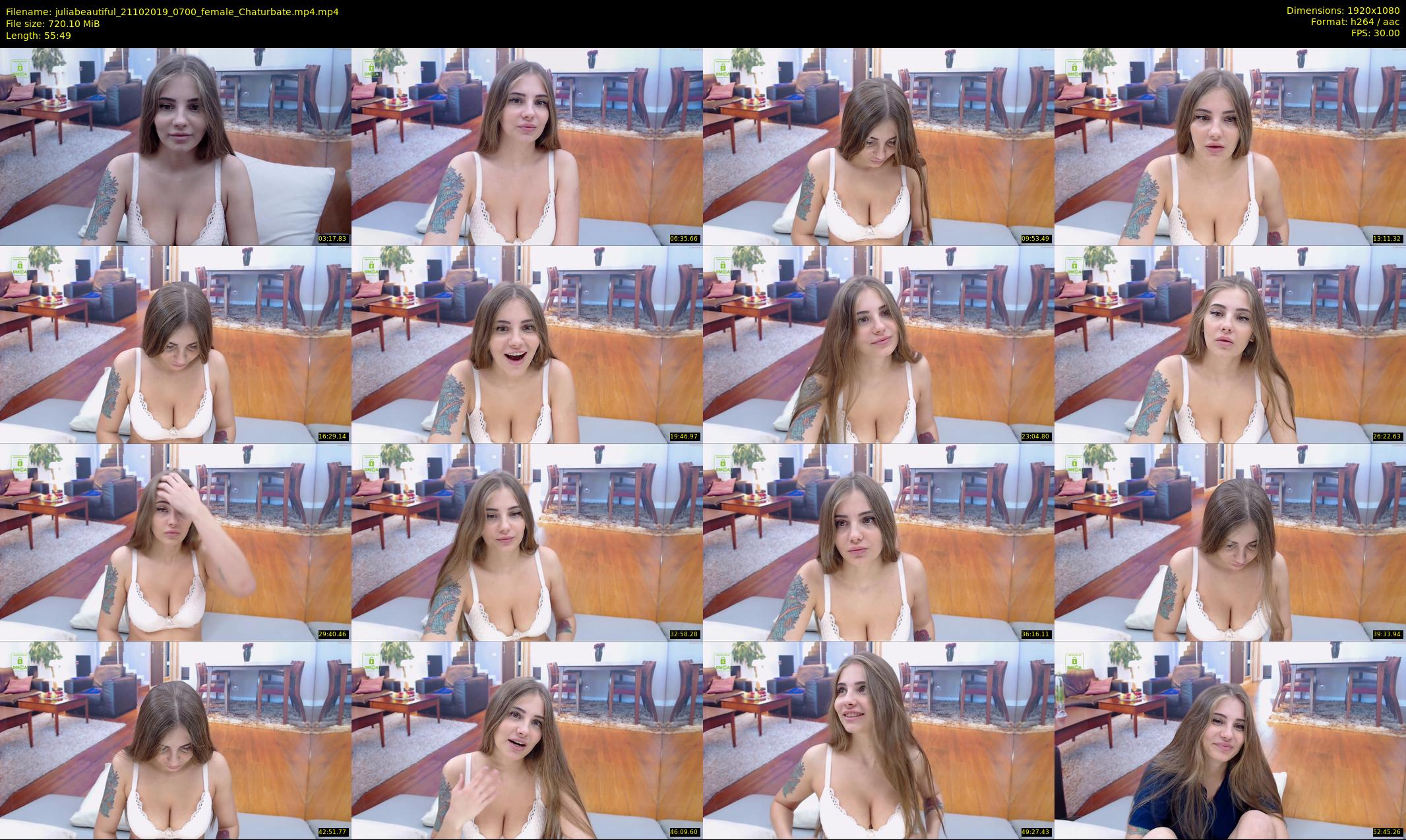 juliabeautiful — 56 minute Chaturbate female cam show recording, 1080p, Oct 21, 2019