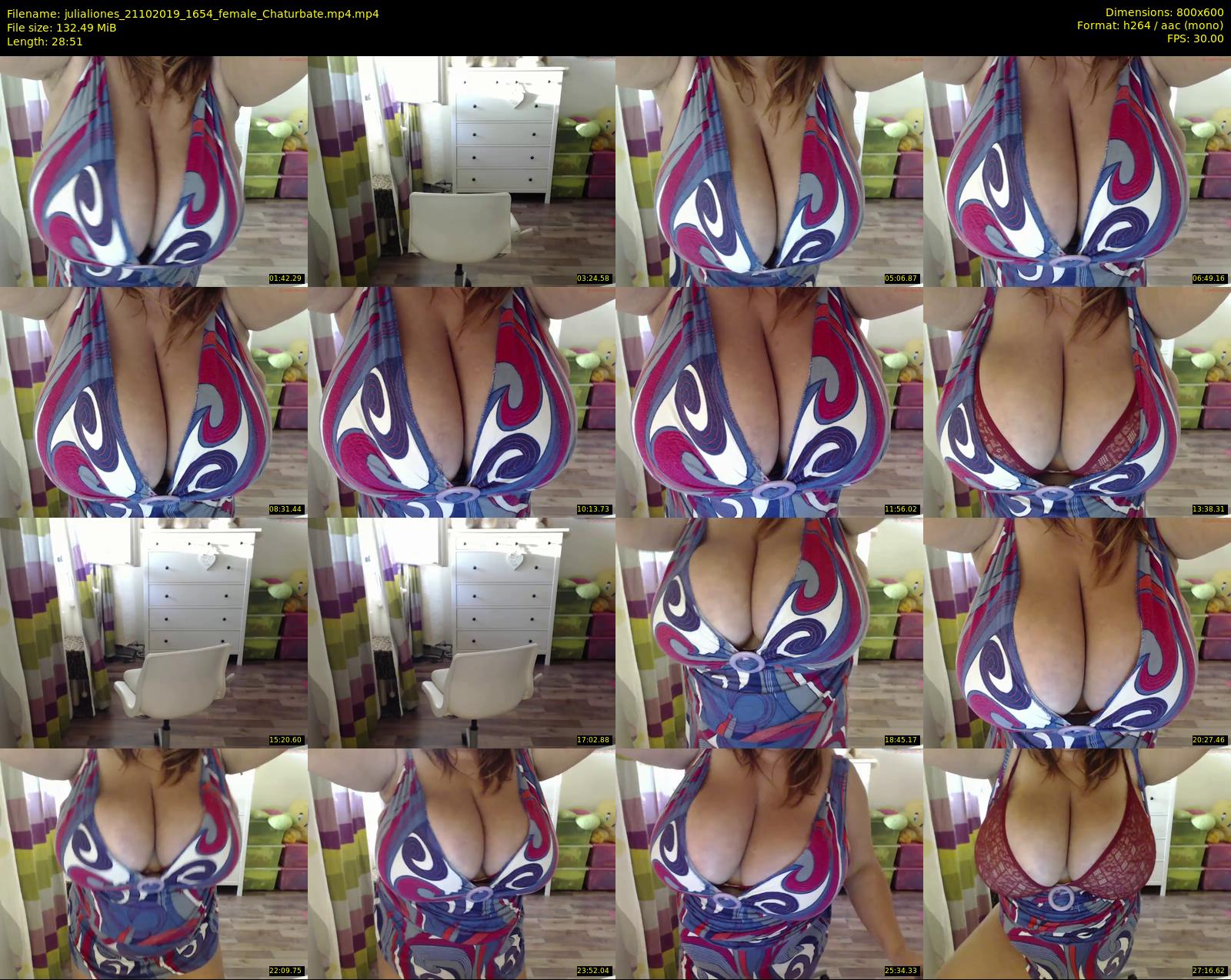 julialiones — 29 minute Chaturbate female cam show recording, 480p, Oct 21, 2019
