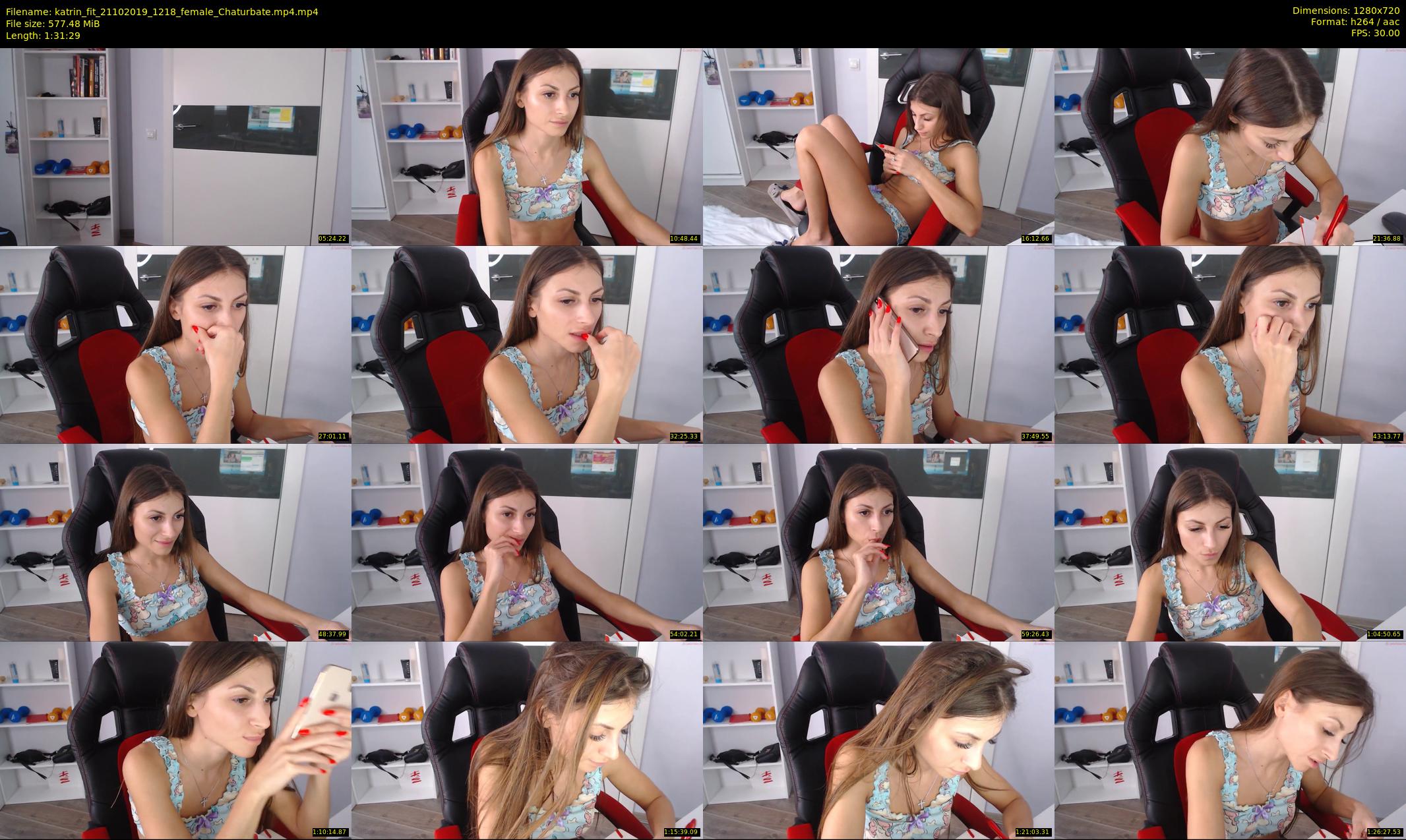 katrin_fit — 92 minute Chaturbate female cam show recording, 720p, Oct 21, 2019