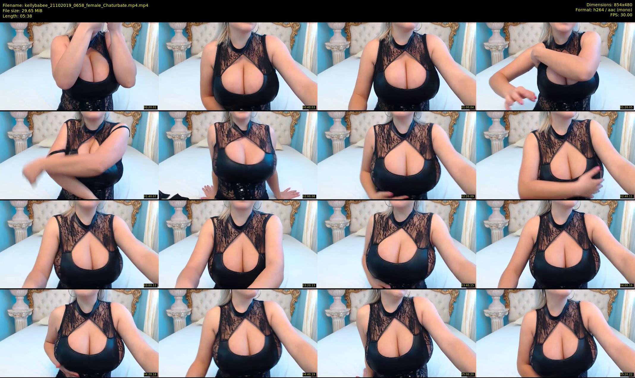 kellybabee — 6 minute Chaturbate female cam show recording, 480p, Oct 21, 2019
