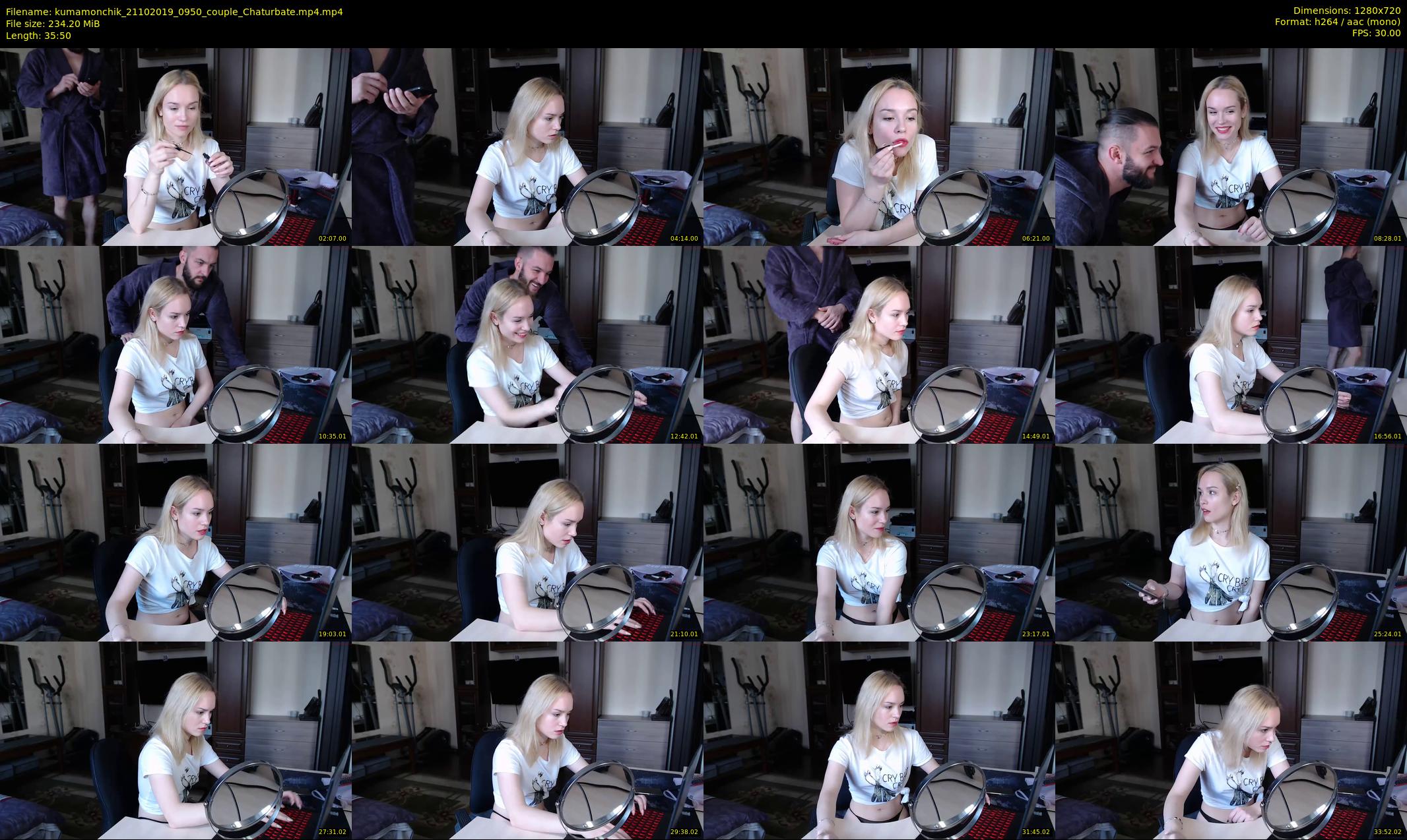 kumamonchik — 36 minute Chaturbate couple cam show recording, 720p, Oct 21, 2019
