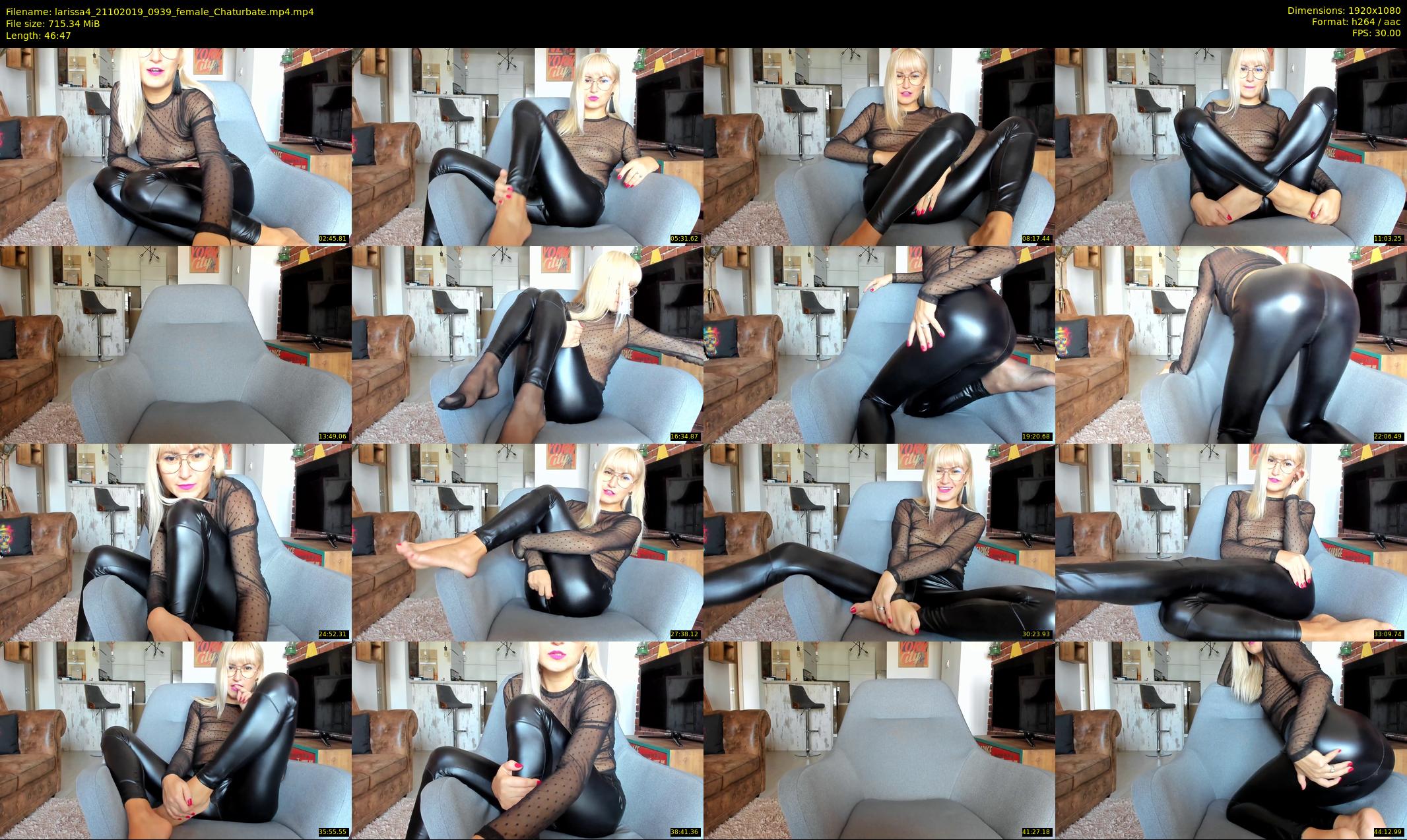 larissa4 — 47 minute Chaturbate female cam show recording, 1080p, Oct 21, 2019