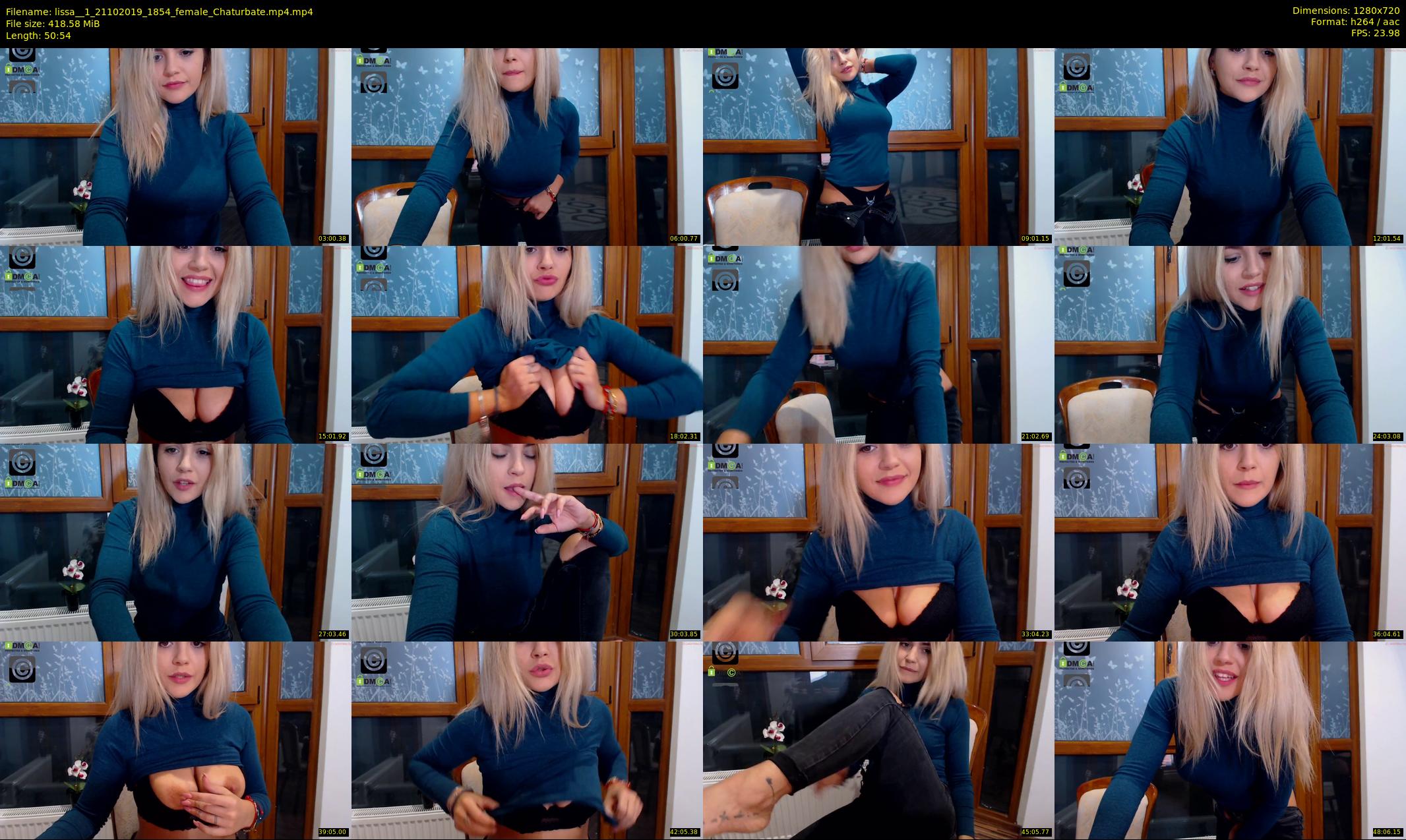 lissa__1 — 51 minute Chaturbate female cam show recording, 720p, Oct 21, 2019