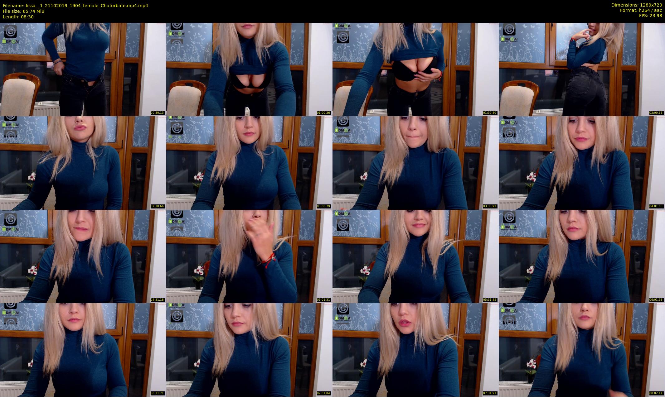 lissa__1 — 9 minute Chaturbate female cam show recording, 720p, Oct 21, 2019