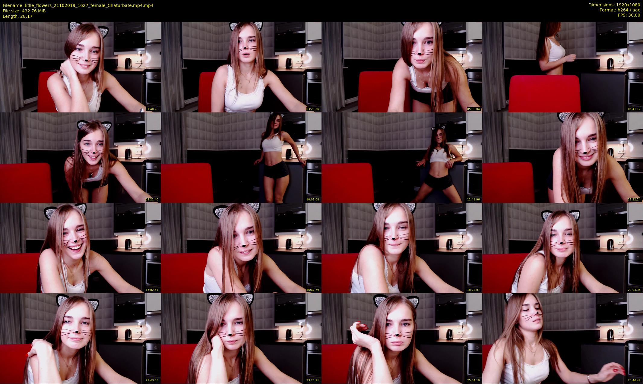 litlle_flowers — 29 minute Chaturbate female cam show recording, 1080p, Oct 21, 2019