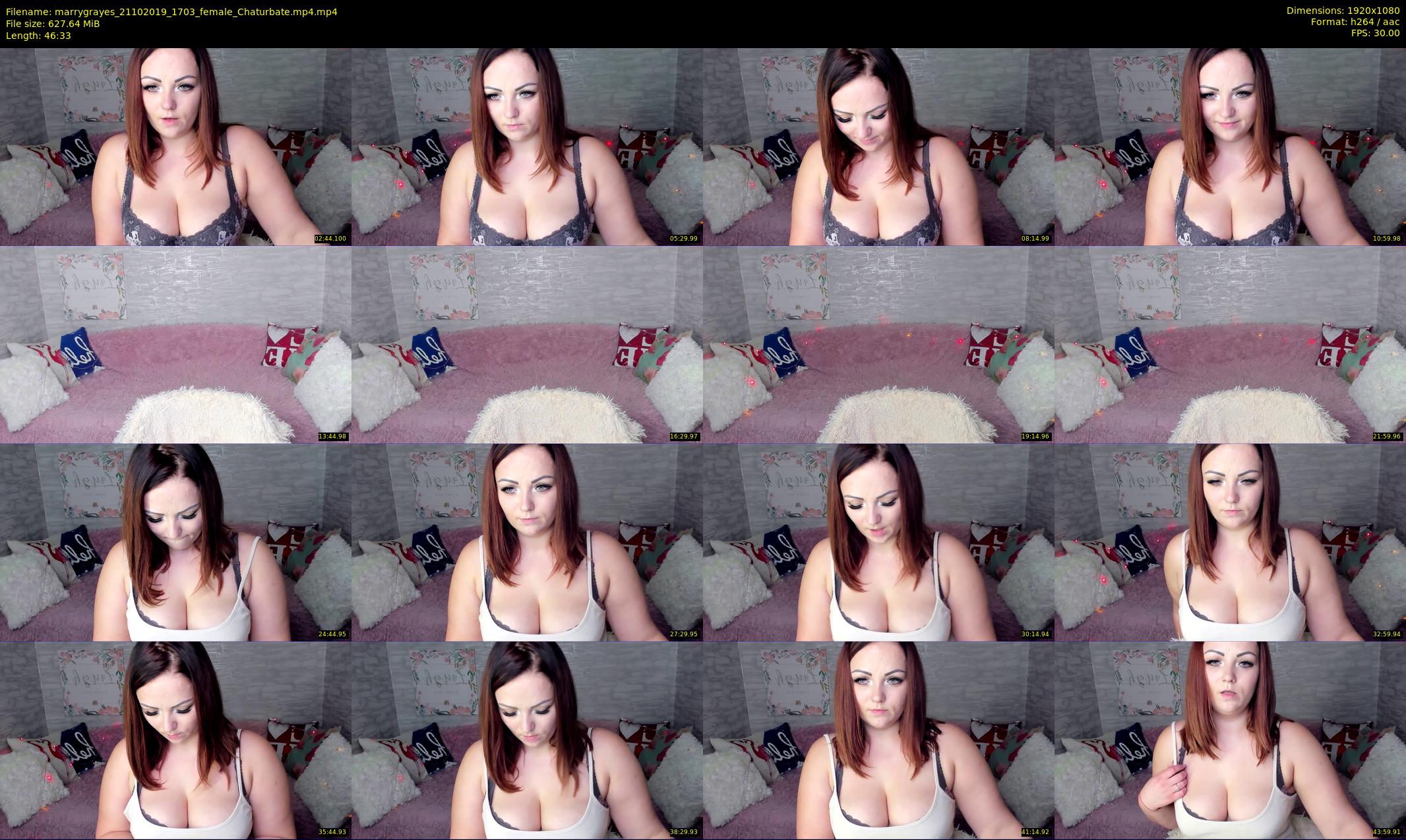 marrygrayes — 47 minute Chaturbate female cam show recording, 1080p, Oct 21, 2019