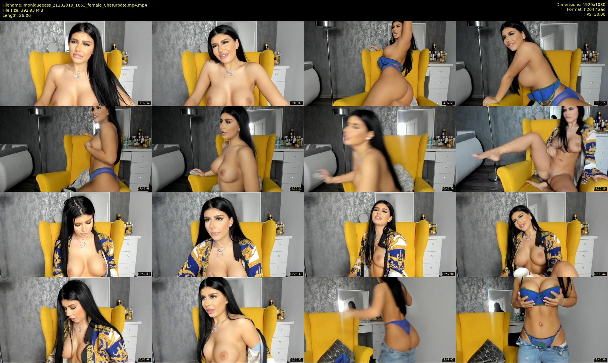 moniqueeass — 27 minute Chaturbate female cam show recording, 1080p, Oct 21, 2019