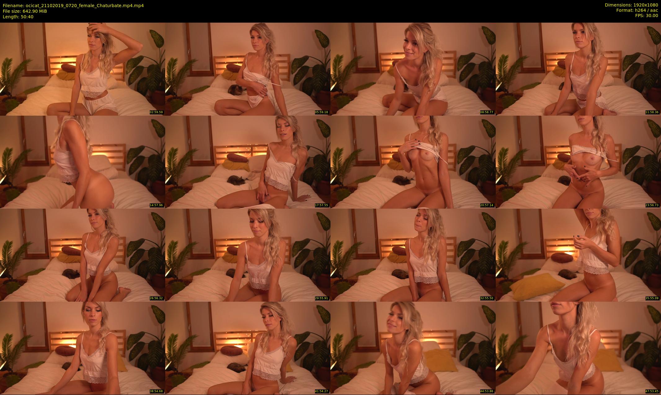 ocicat — 51 minute Chaturbate female cam show recording, 1080p, Oct 21, 2019