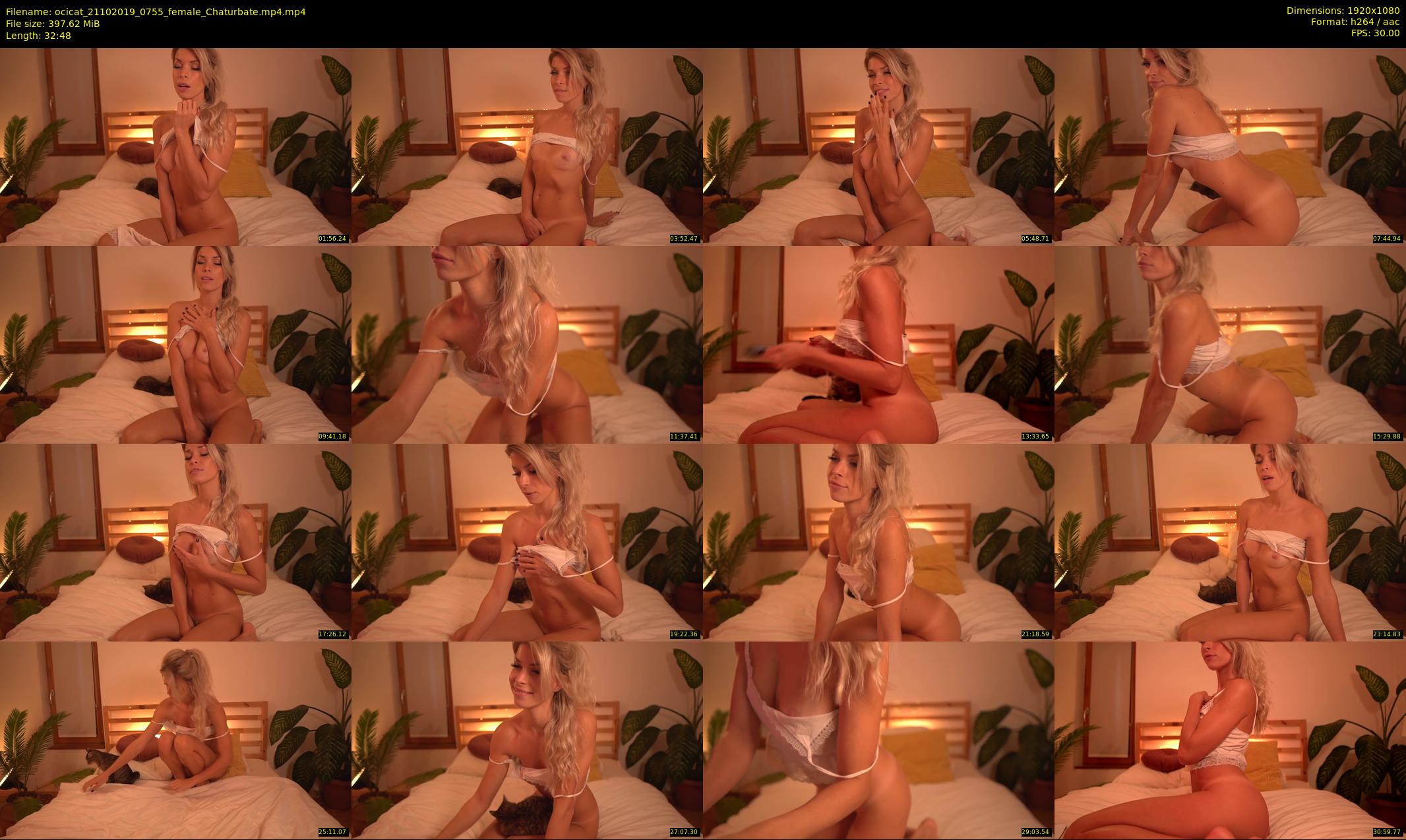 ocicat — 33 minute Chaturbate female cam show recording, 1080p, Oct 21, 2019