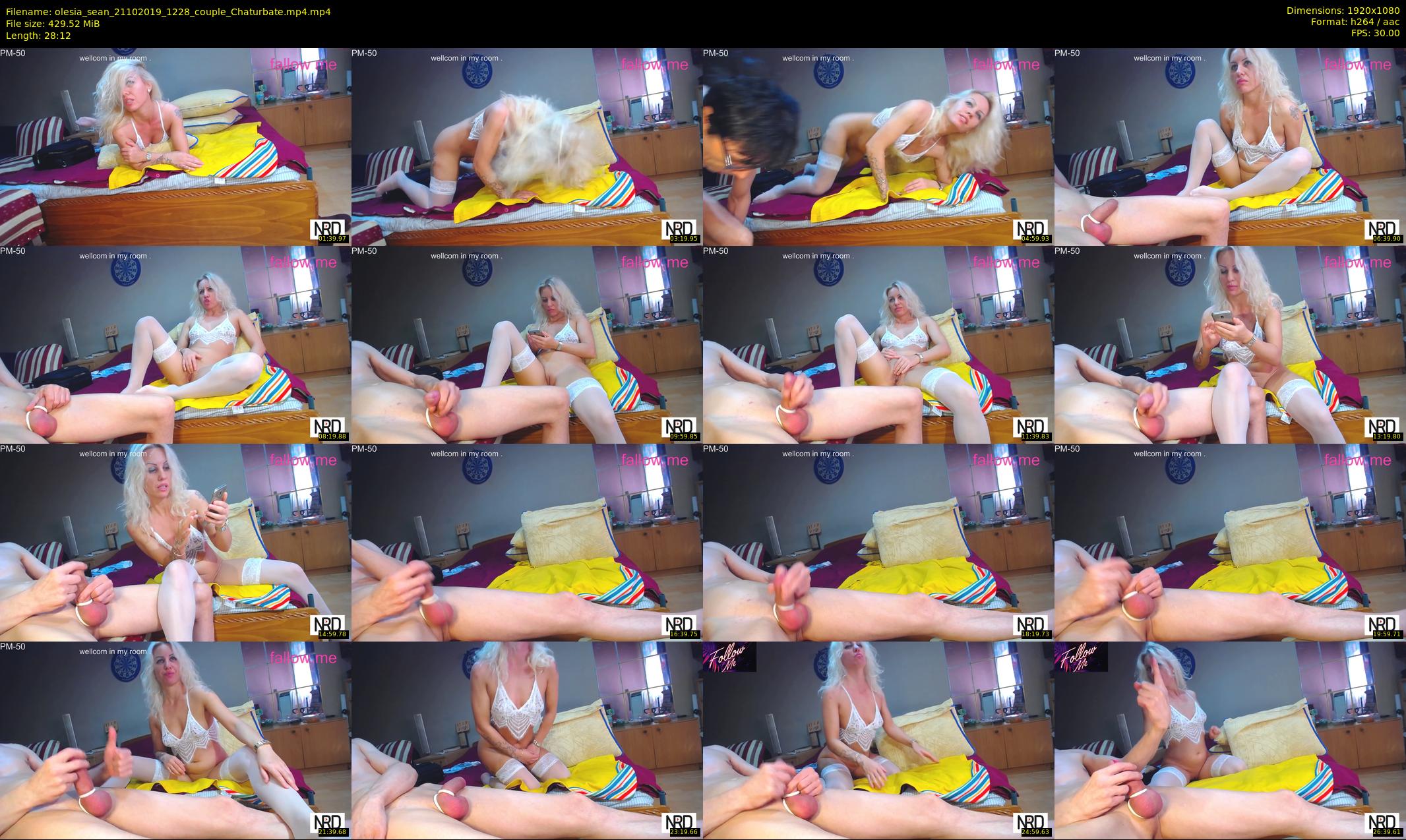 olesia_sean — 29 minute Chaturbate couple cam show recording, 1080p, Oct 21, 2019
