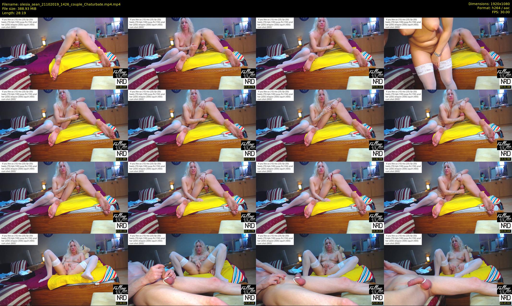 olesia_sean — 29 minute Chaturbate couple cam show recording, 1080p, Oct 21, 2019
