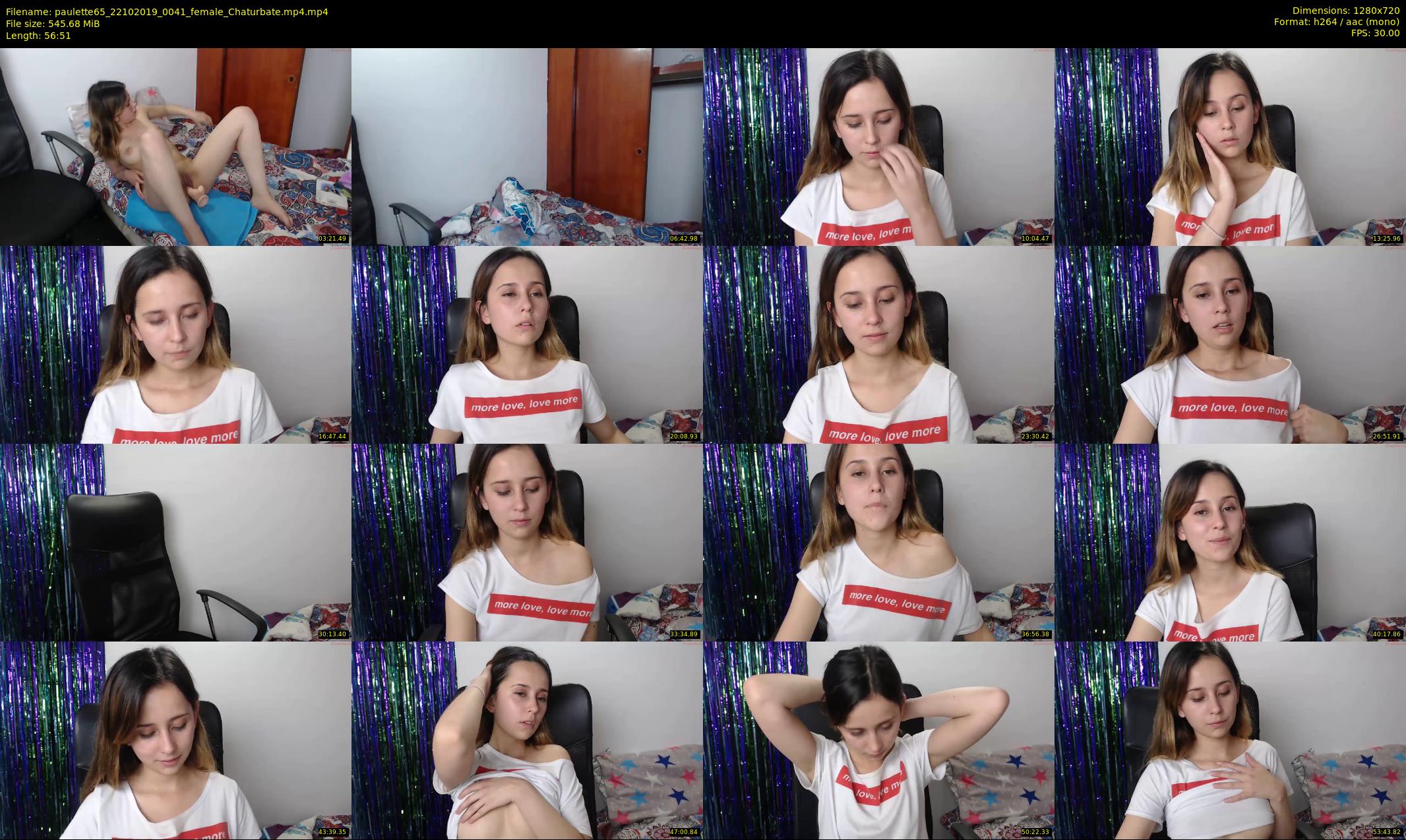 paulette65 — 57 minute Chaturbate female cam show recording, 720p, Oct 22, 2019