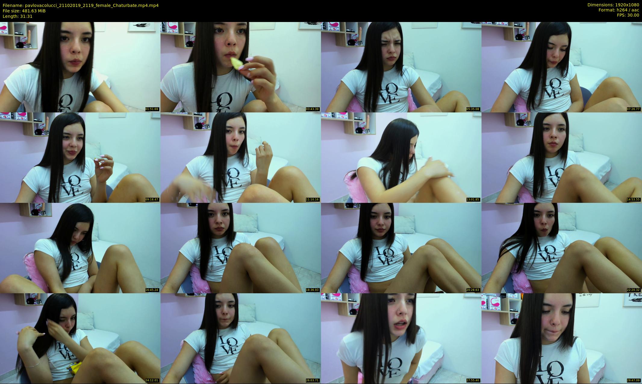 pavlovacolucci — 32 minute Chaturbate female cam show recording, 1080p, Oct 21, 2019