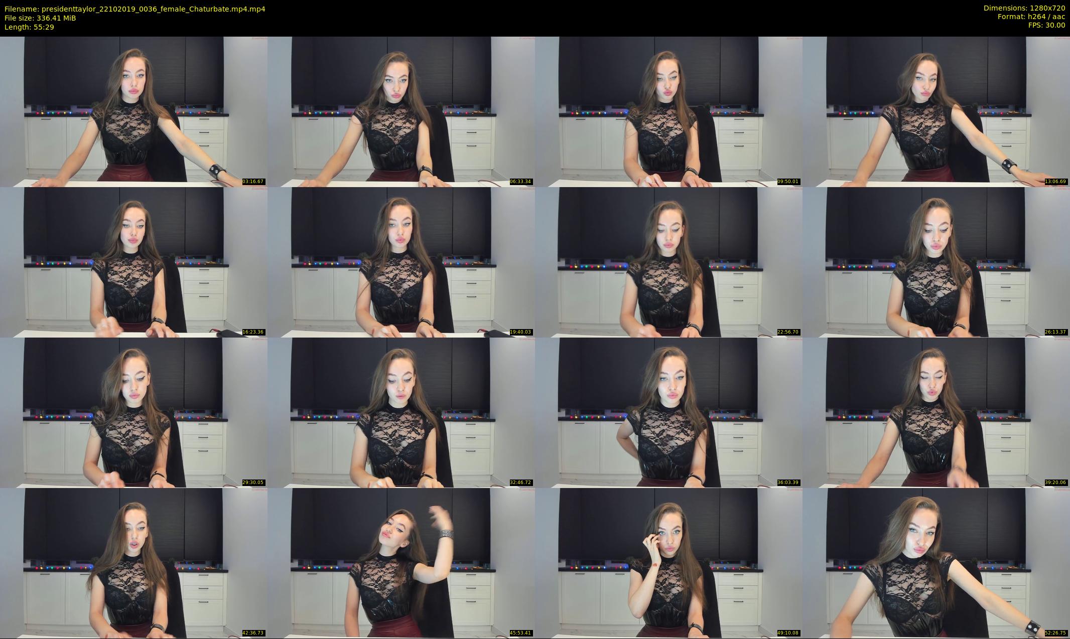 presidenttaylor — 56 minute Chaturbate female cam show recording, 720p, Oct 22, 2019