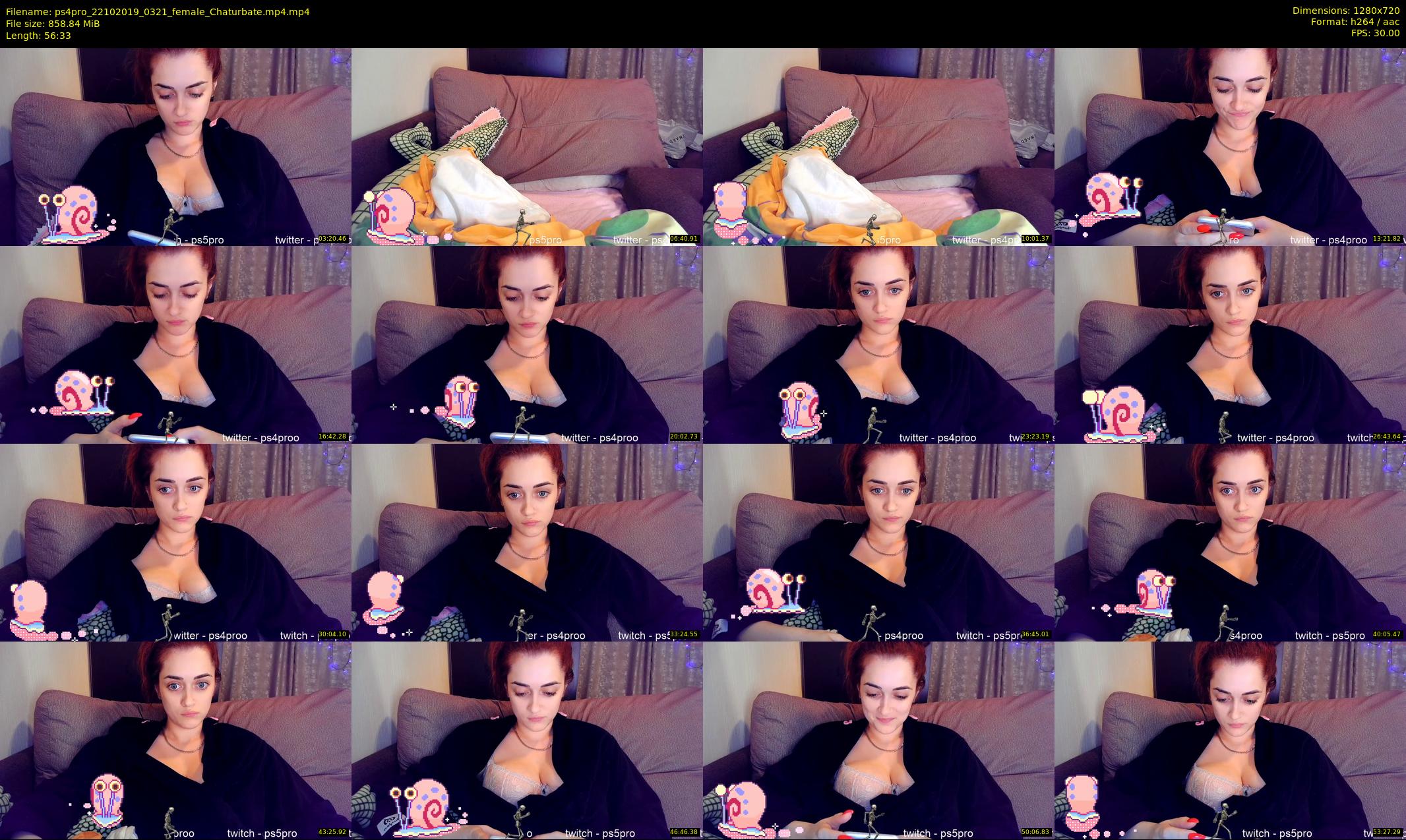 ps4pro — 57 minute Chaturbate female cam show recording, 720p, Oct 22, 2019