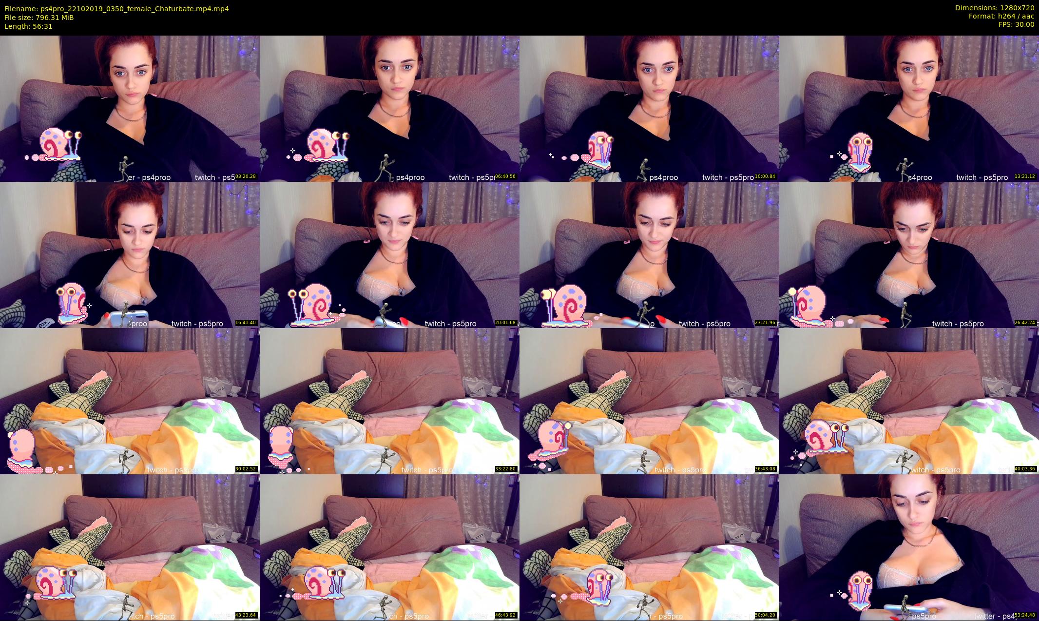 ps4pro — 57 minute Chaturbate female cam show recording, 720p, Oct 22, 2019