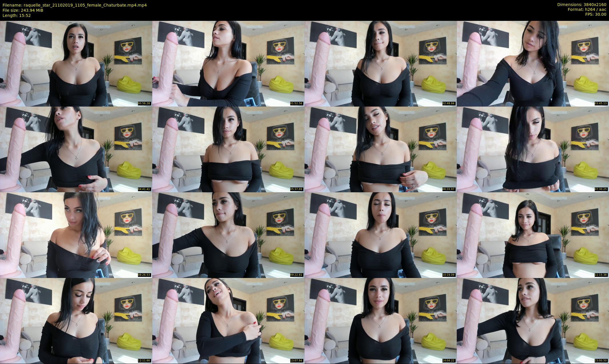 raquelle_star — 16 minute Chaturbate couple cam show recording, 4K, Oct 21, 2019