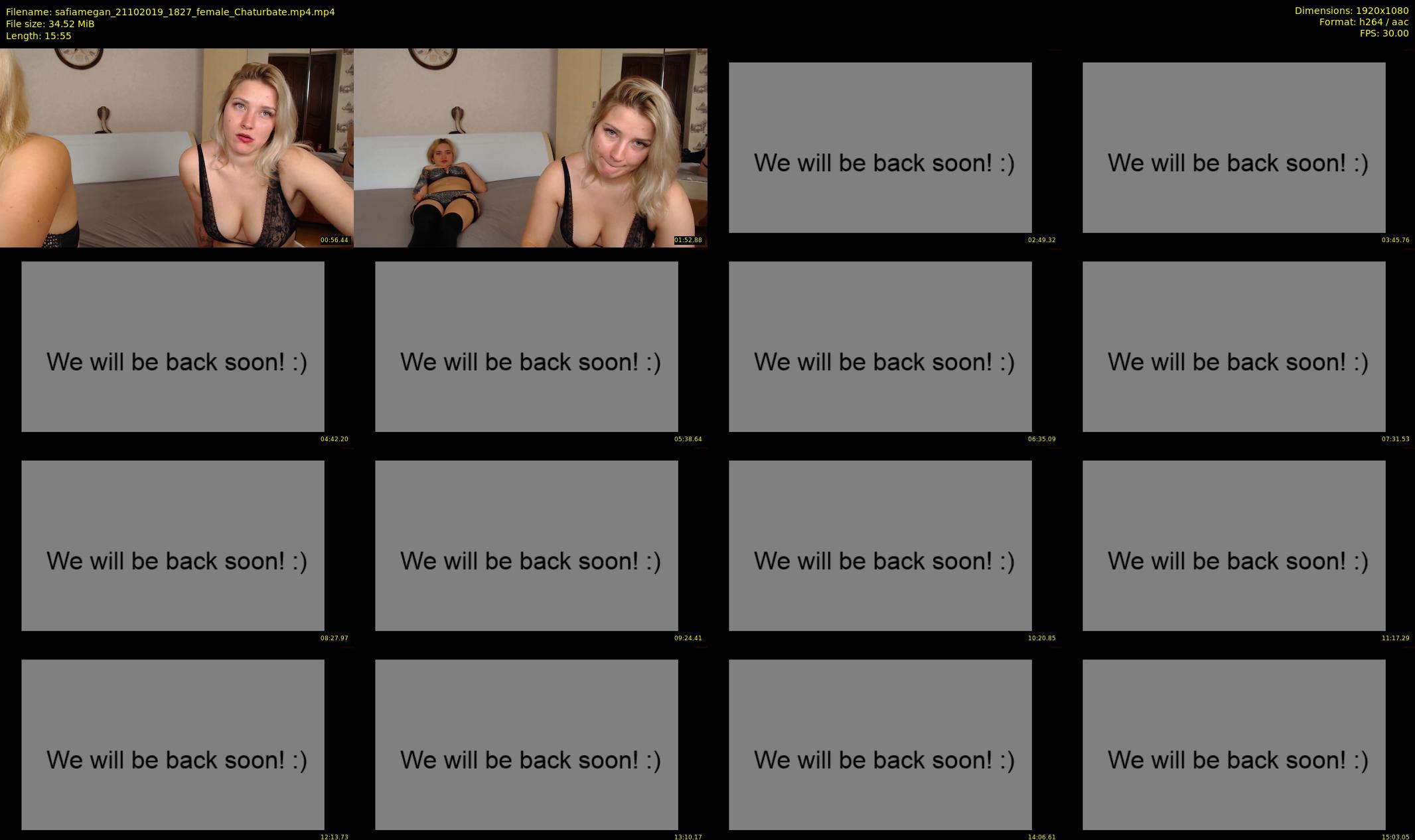 safiamegan — 16 minute Chaturbate couple cam show recording, 1080p, Oct 21, 2019