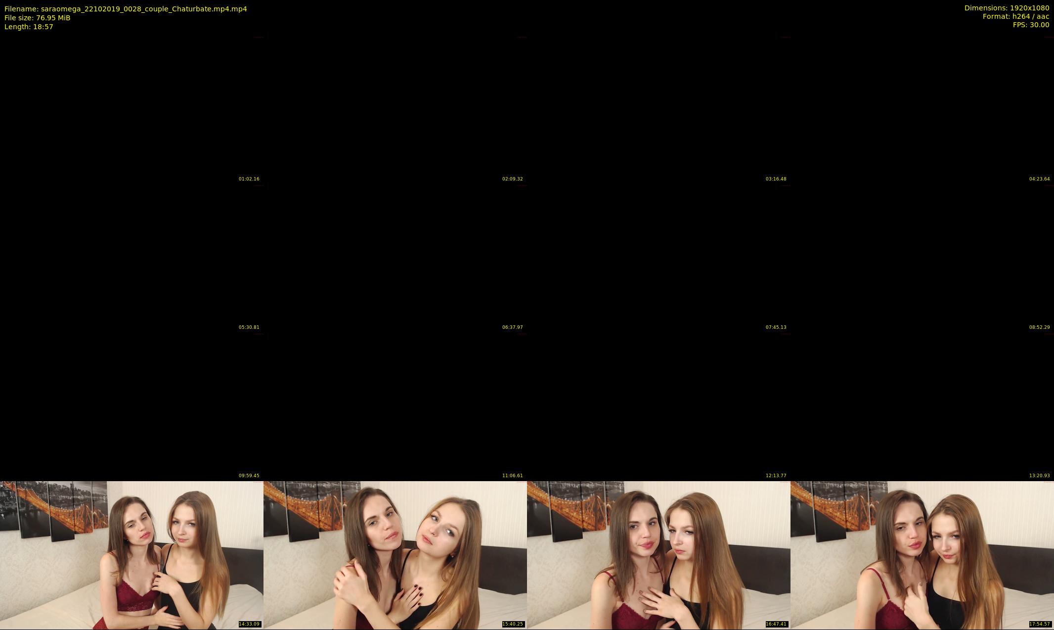 saraomega — 19 minute Chaturbate couple cam show recording, 1080p, Oct 22, 2019