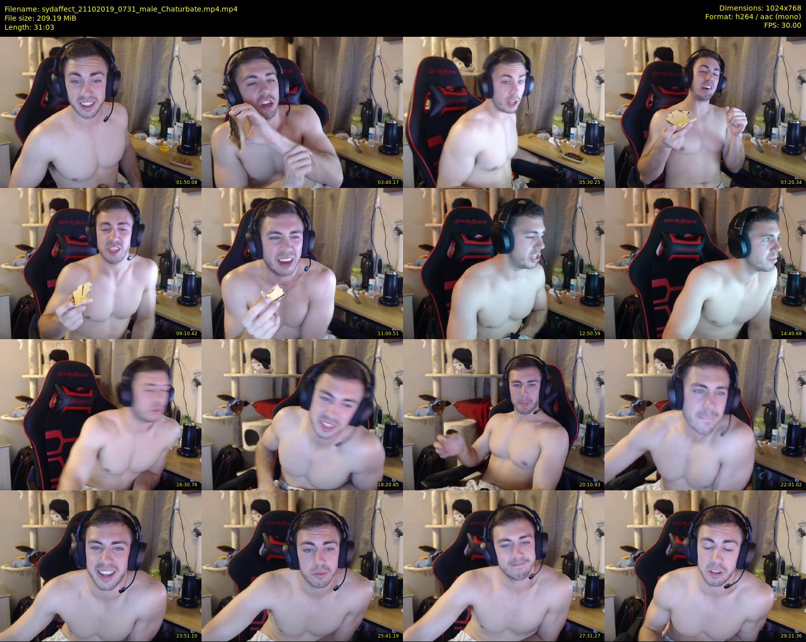 sydaffect — 32 minute Chaturbate male cam show recording, 720p, Oct 21, 2019