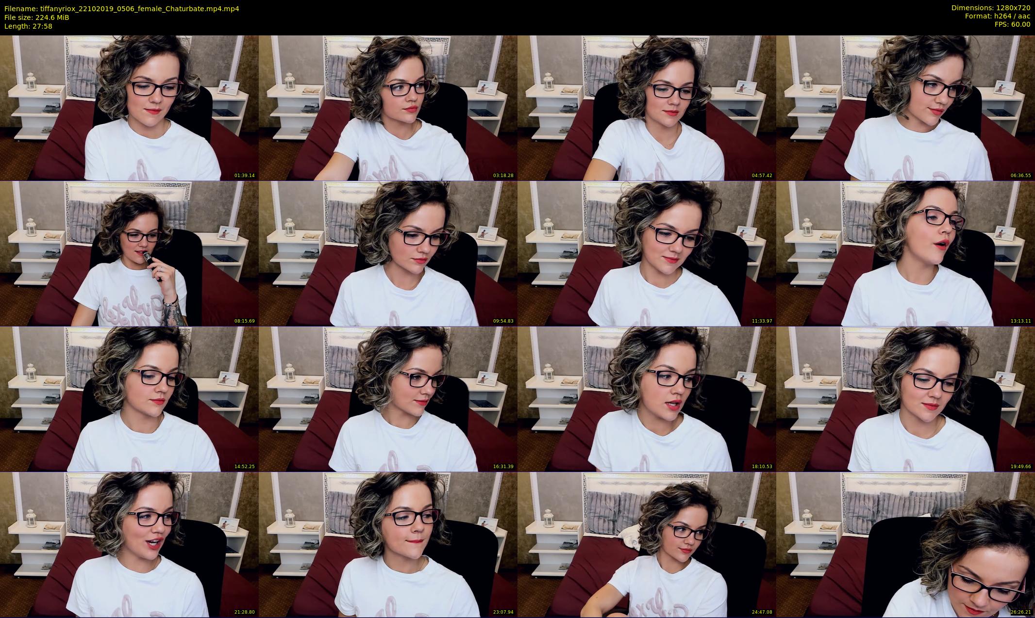 tiffanyriox — 28 minute Chaturbate female cam show recording, 720p, Oct 22, 2019