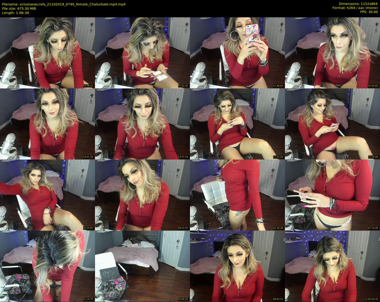 xclusivesecrets — 67 minute Chaturbate female cam show recording, 720p, Oct 21, 2019