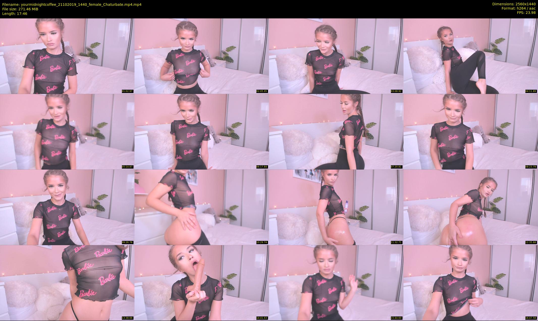 yourmidnightcoffee — 18 minute Chaturbate female cam show recording, 1080p, Oct 21, 2019