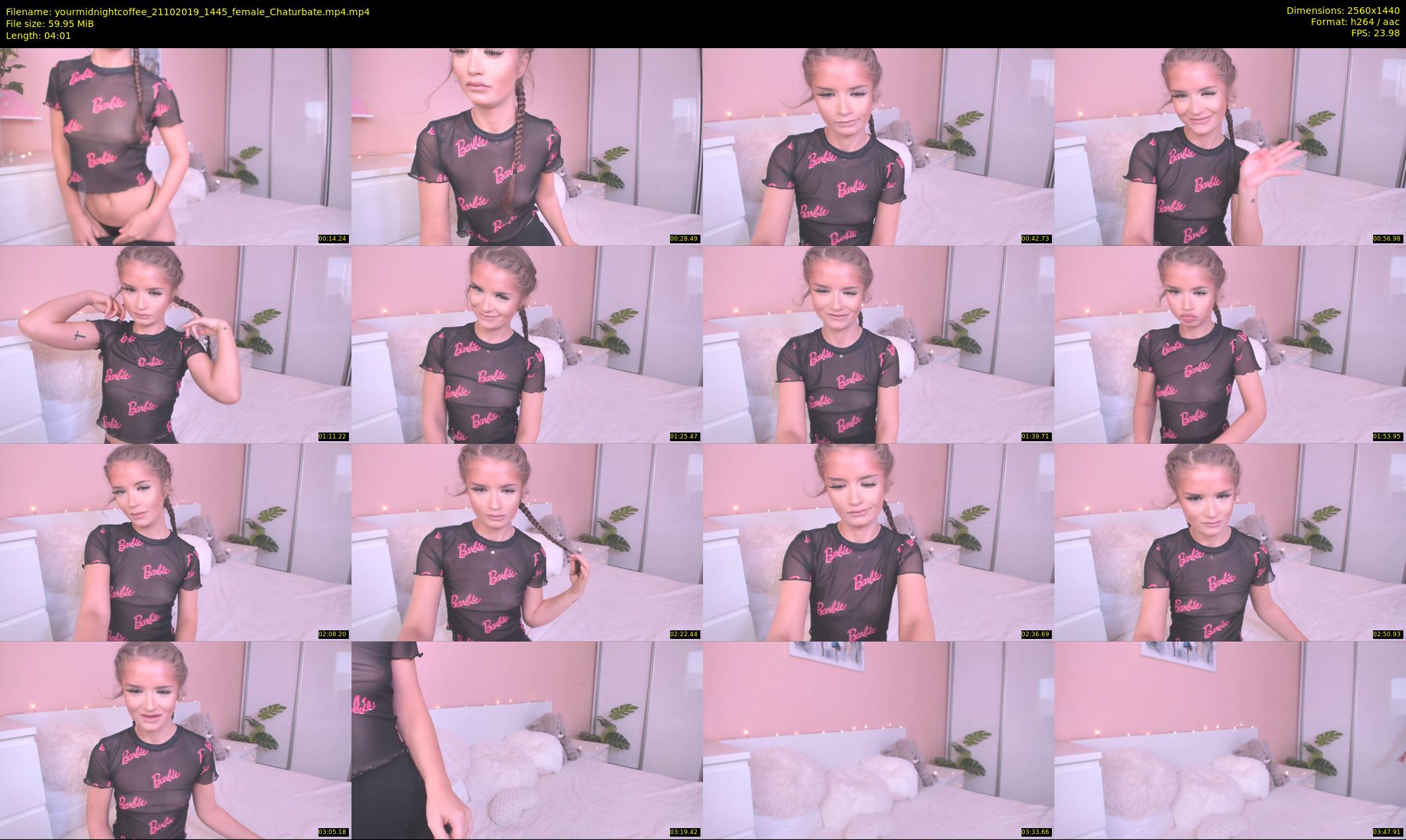 yourmidnightcoffee — 5 minute Chaturbate female cam show recording, 1080p, Oct 21, 2019