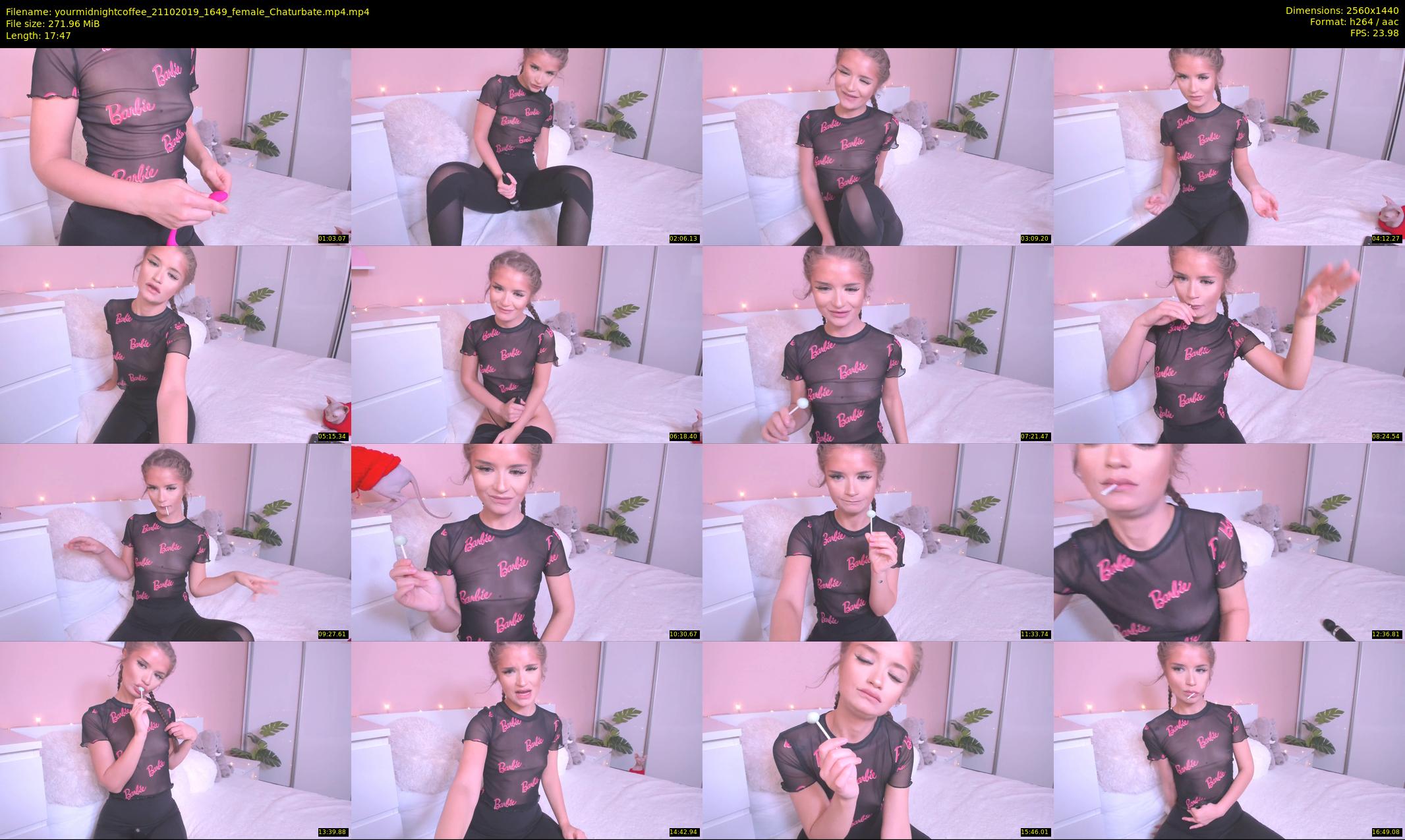 yourmidnightcoffee — 18 minute Chaturbate female cam show recording, 1080p, Oct 21, 2019