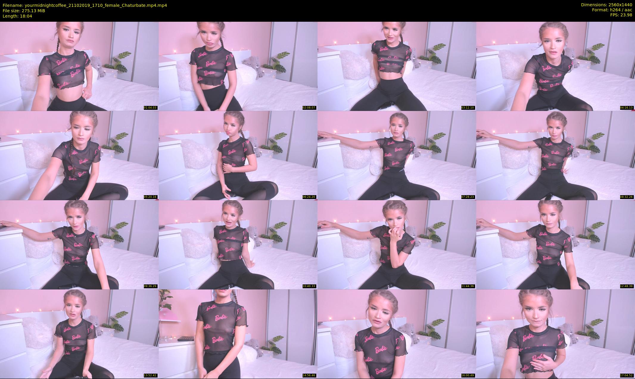 yourmidnightcoffee — 19 minute Chaturbate female cam show recording, 1080p, Oct 21, 2019