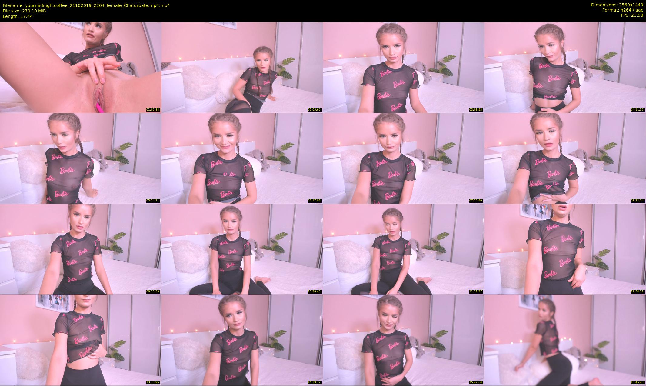 yourmidnightcoffee — 18 minute Chaturbate female cam show recording, 1080p, Oct 21, 2019