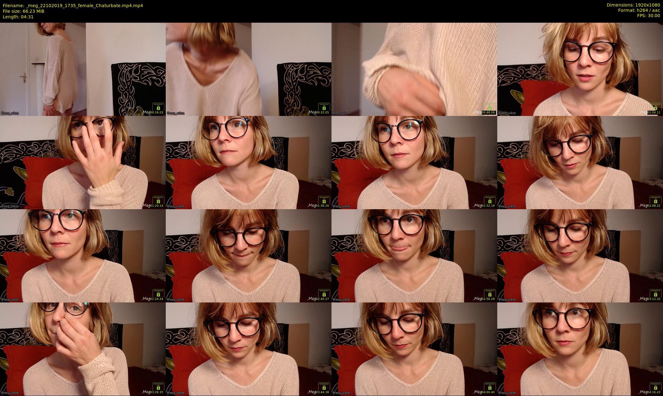 _meg — 5 minute Chaturbate female cam show recording, 1080p, Oct 22, 2019
