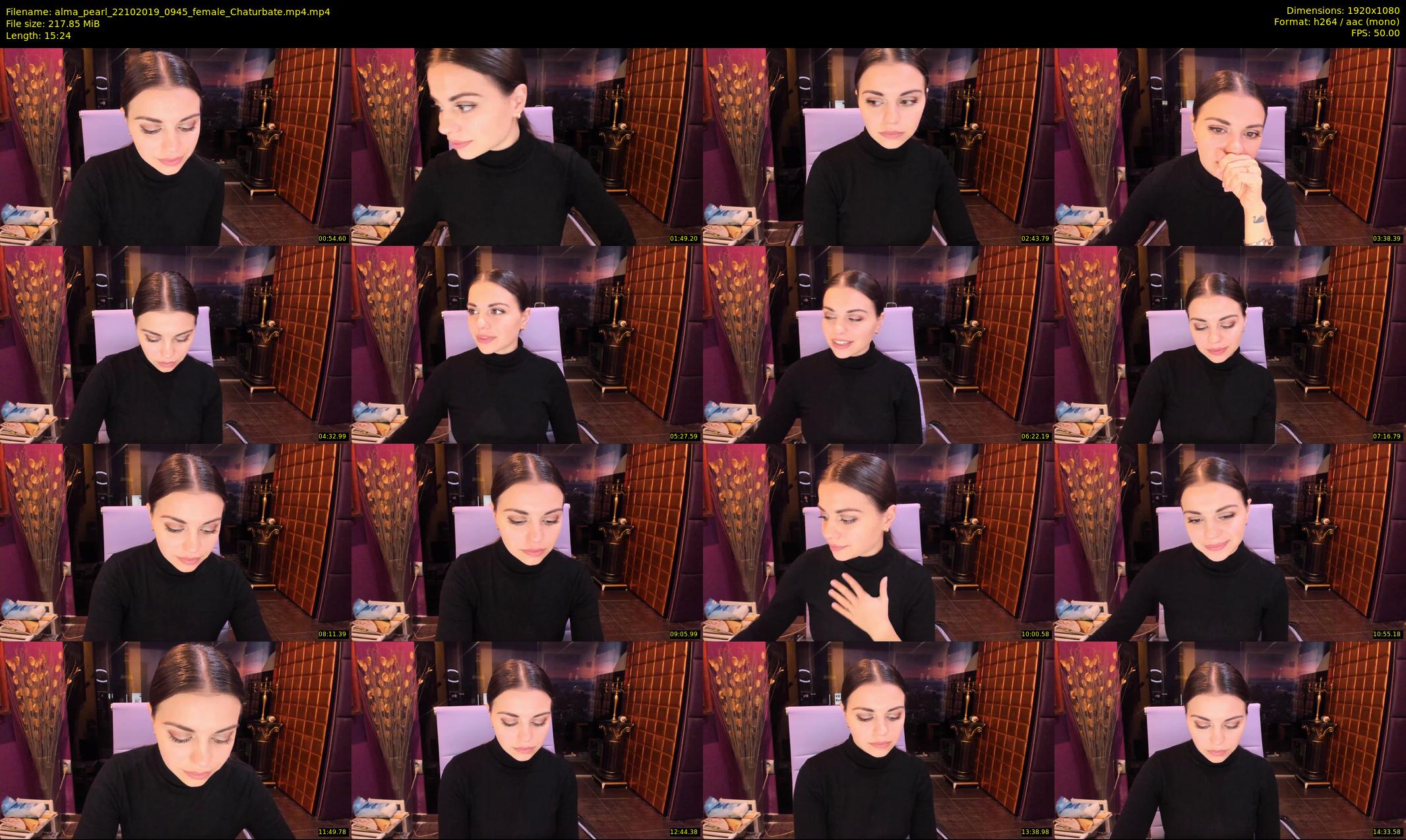 alma_pearl — 16 minute Chaturbate female cam show recording, 1080p, Oct 22, 2019